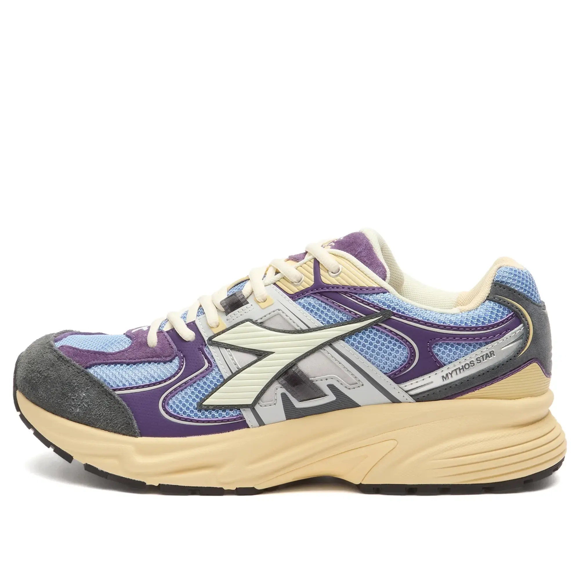 Diadora Men's Mythos Star M2 Stone Sneaker Sky-Blue Forever