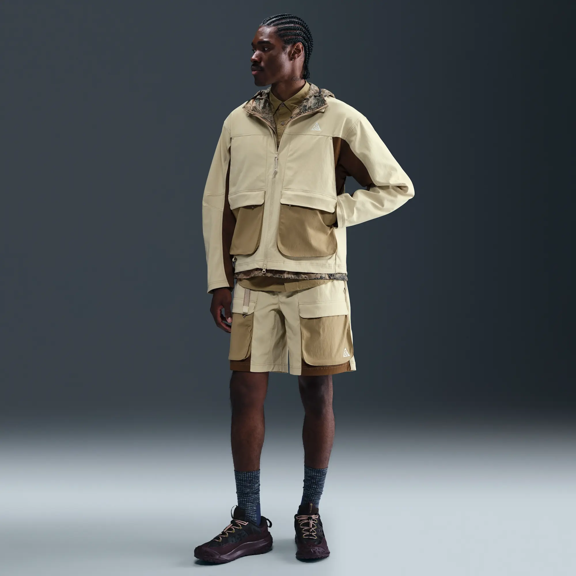 Nike ACG 'Smith Summit' Men's UV Jacket - Brown - Nylon/Elastane