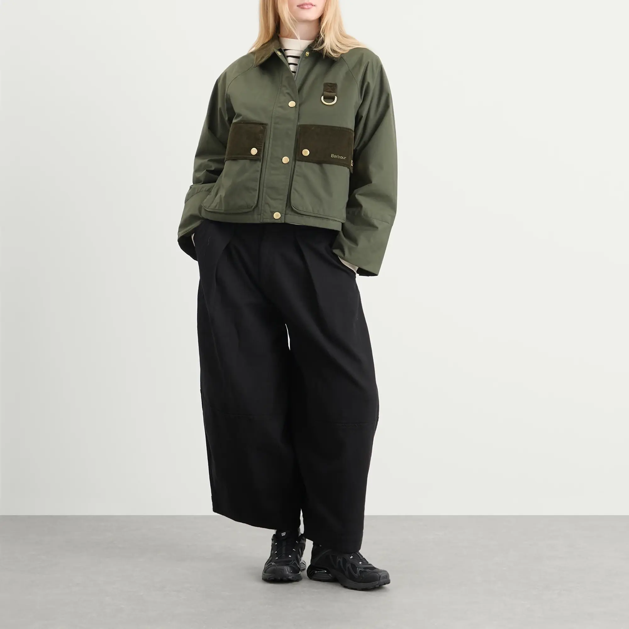 Barbour Women's Phoebe Casual Jacket Olive/Brown