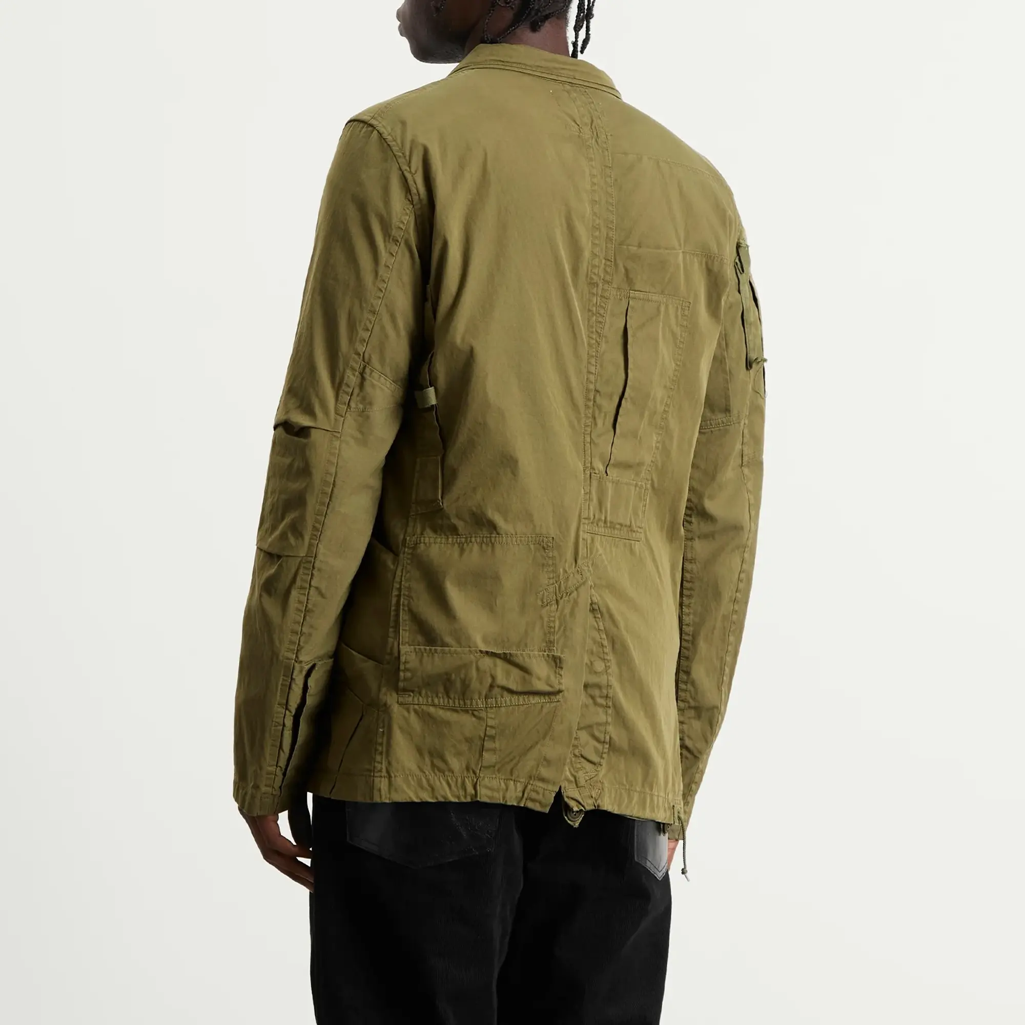 Junya Watanabe MAN Men's x Needles Cotton Nylon Oxford Jacket Green