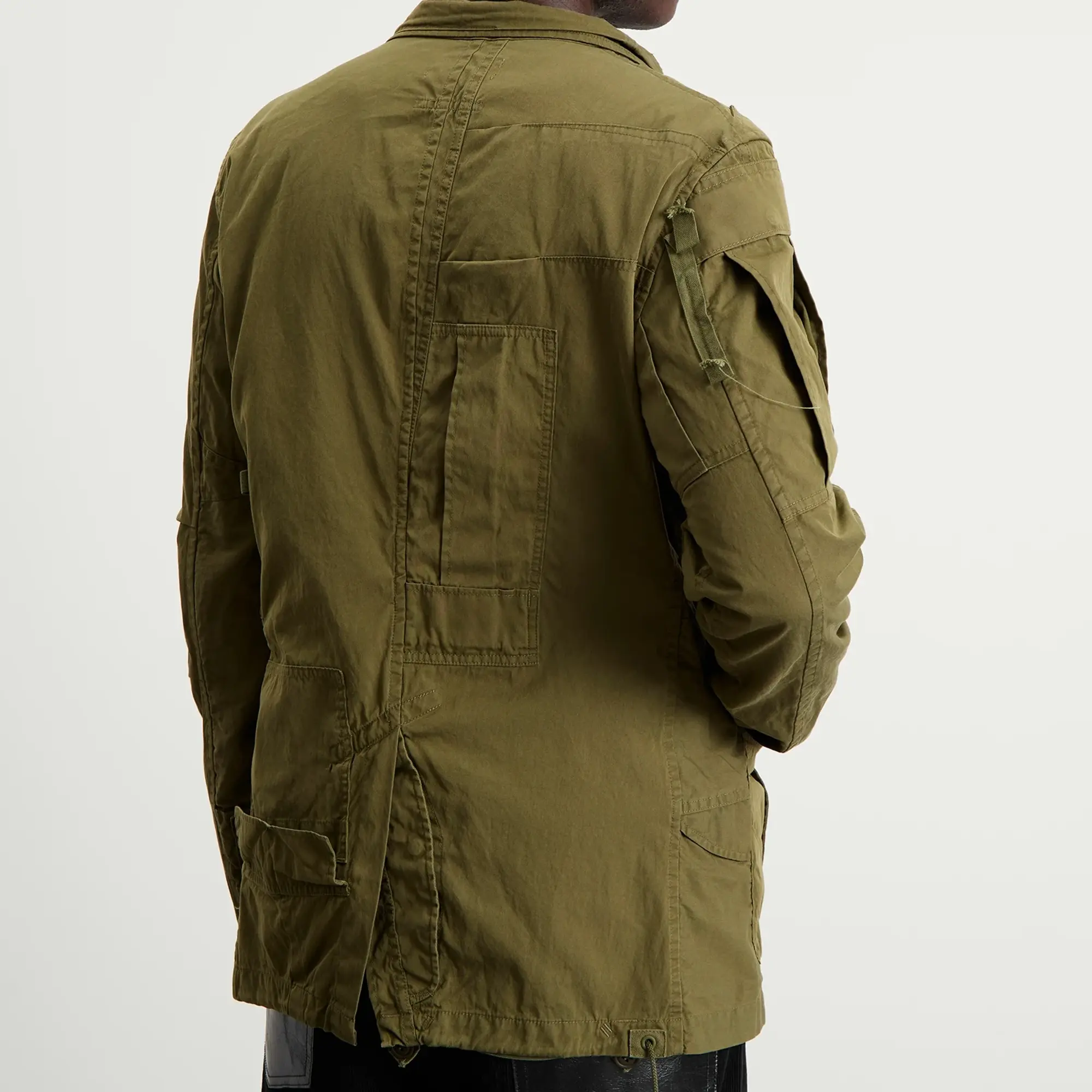 Junya Watanabe MAN Men's x Needles Cotton Nylon Oxford Jacket Green
