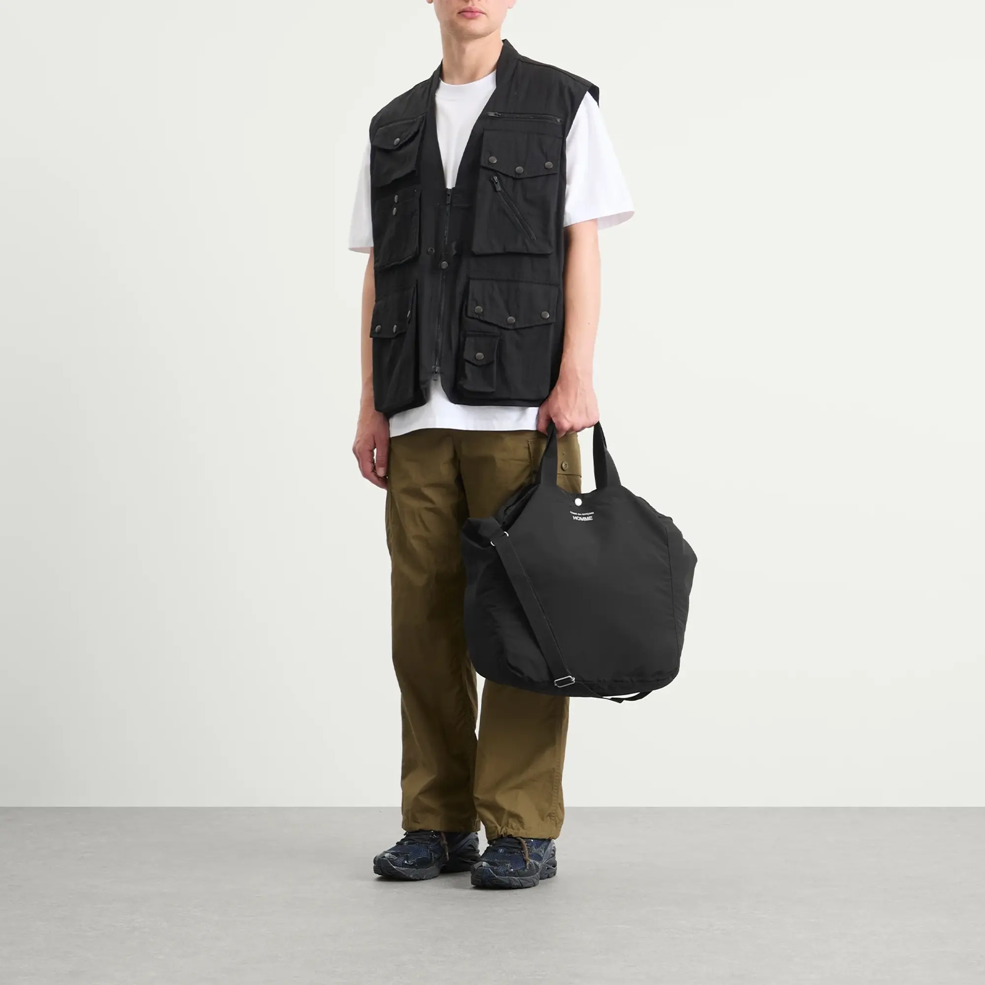 Comme des Garçons Homme Men's 2 Way Tote Bag Black