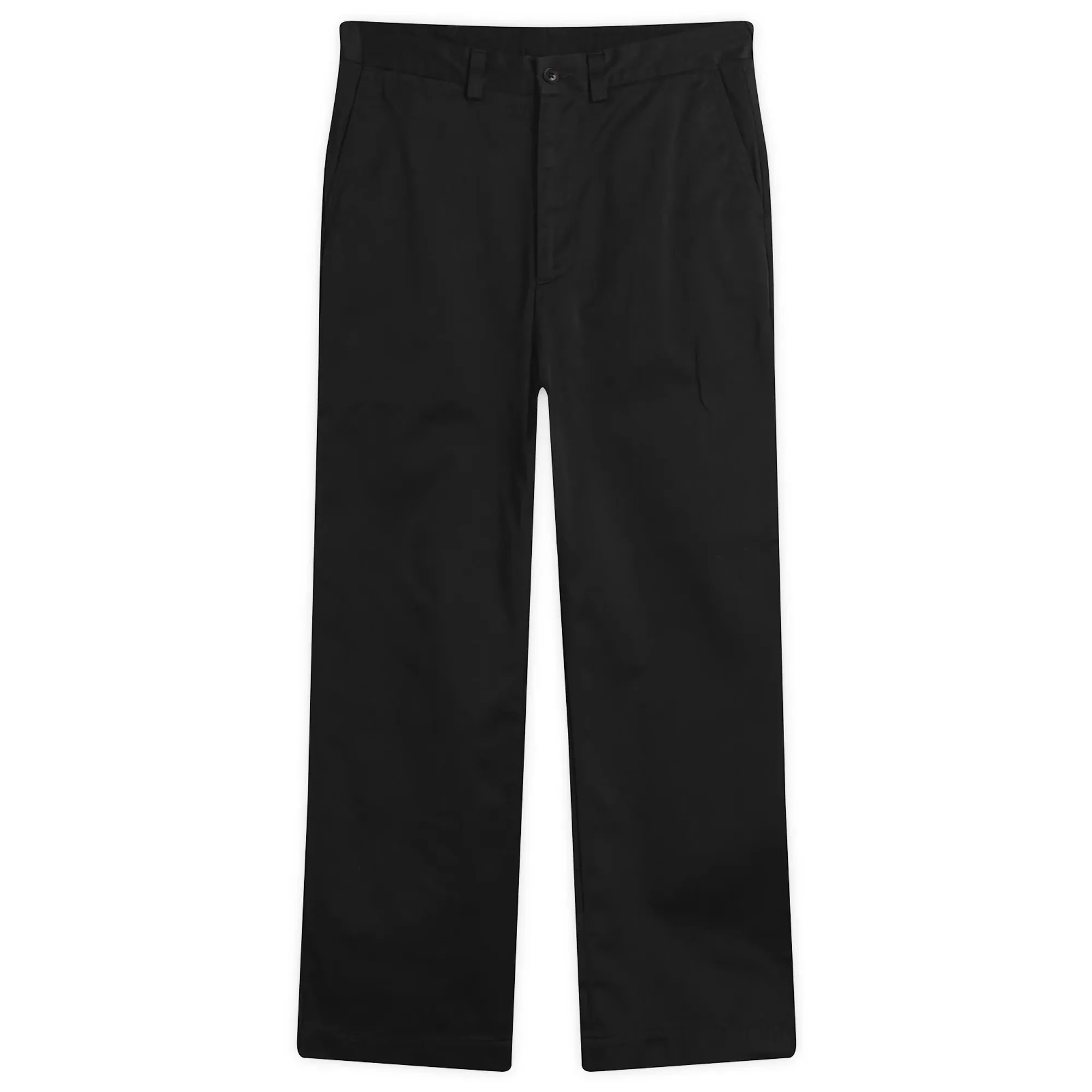 Nanamica Men's Wide Straight Chino Trousers Black