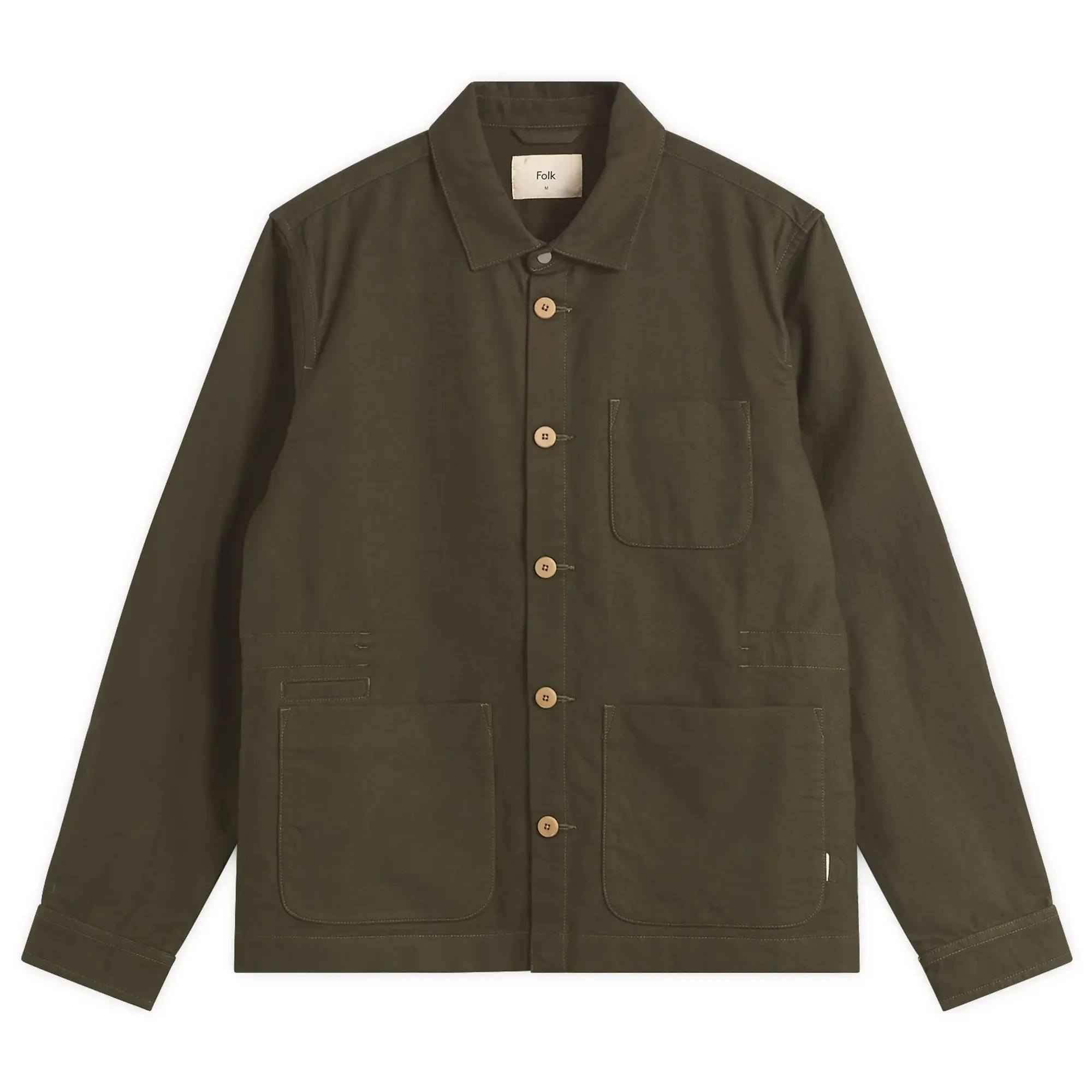 Folk Men's Assembly Jacket Dark Olive Moleskin