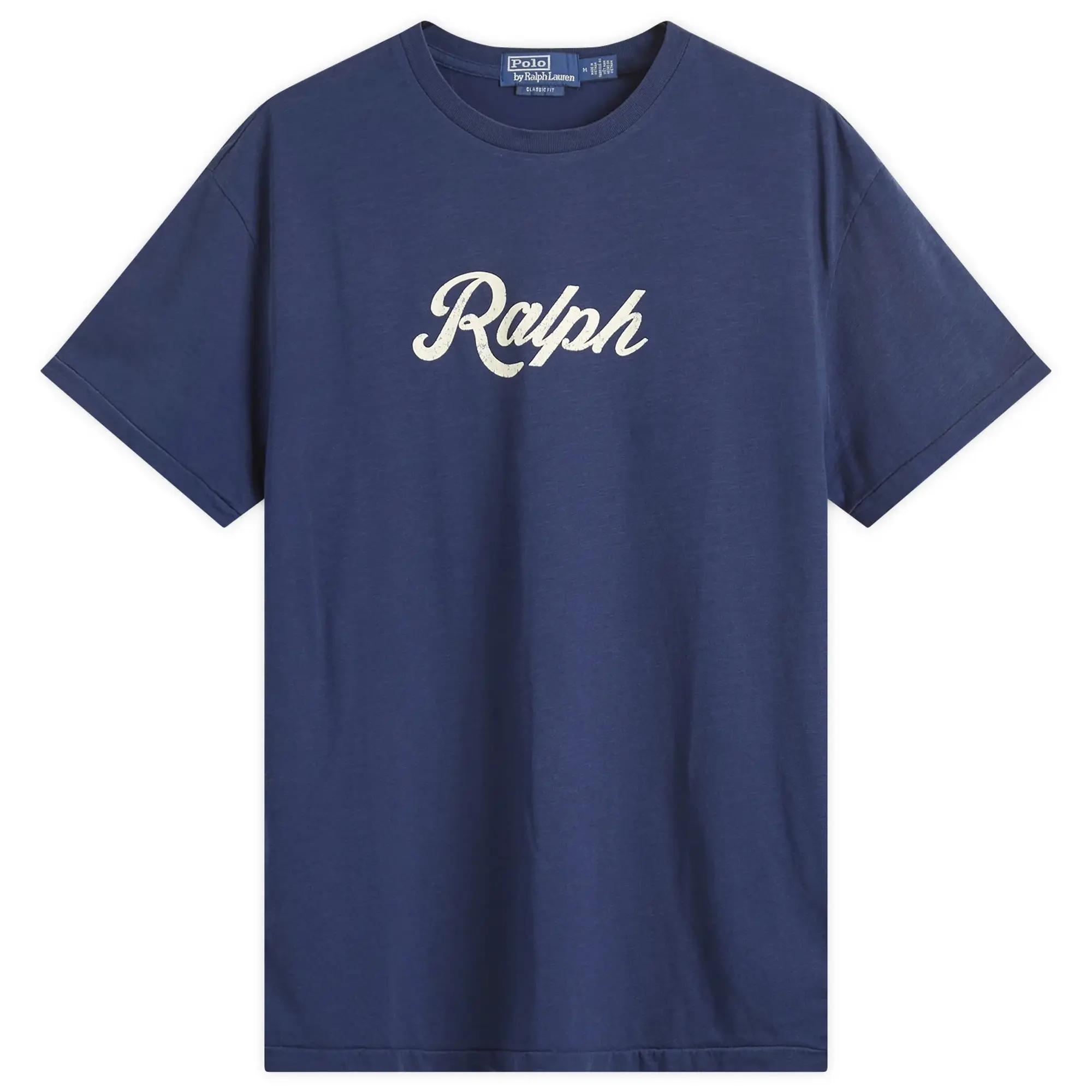 Polo Ralph Lauren Men's Authentic Logo T-Shirt Dark Cobalt/White