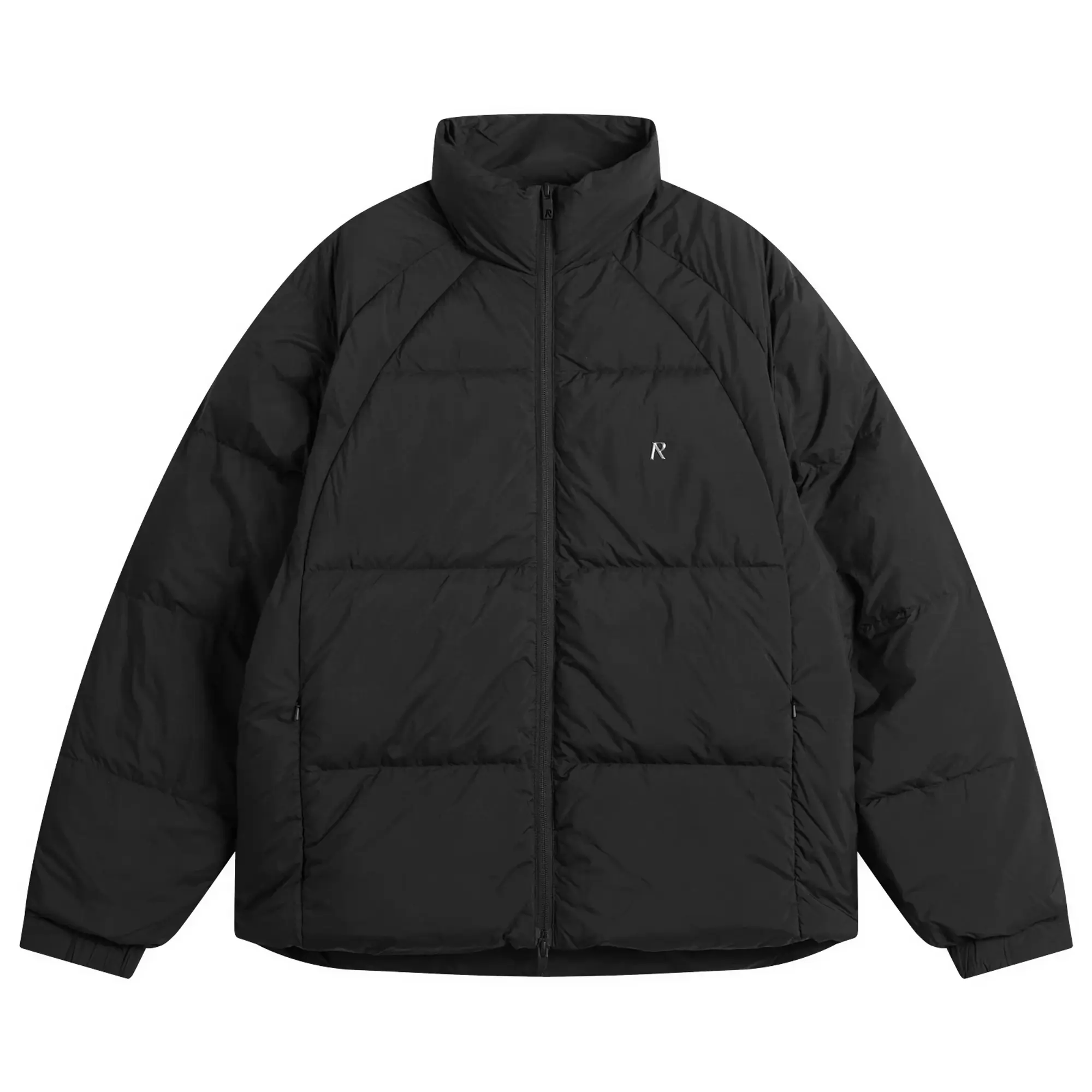 Represent Men's Funnel Neck Puffer Jacket Black