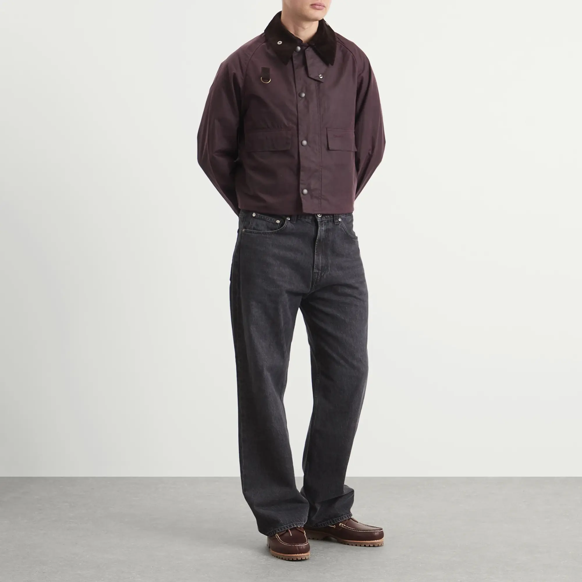 Barbour Men's Spey Wax Jacket Bordeaux