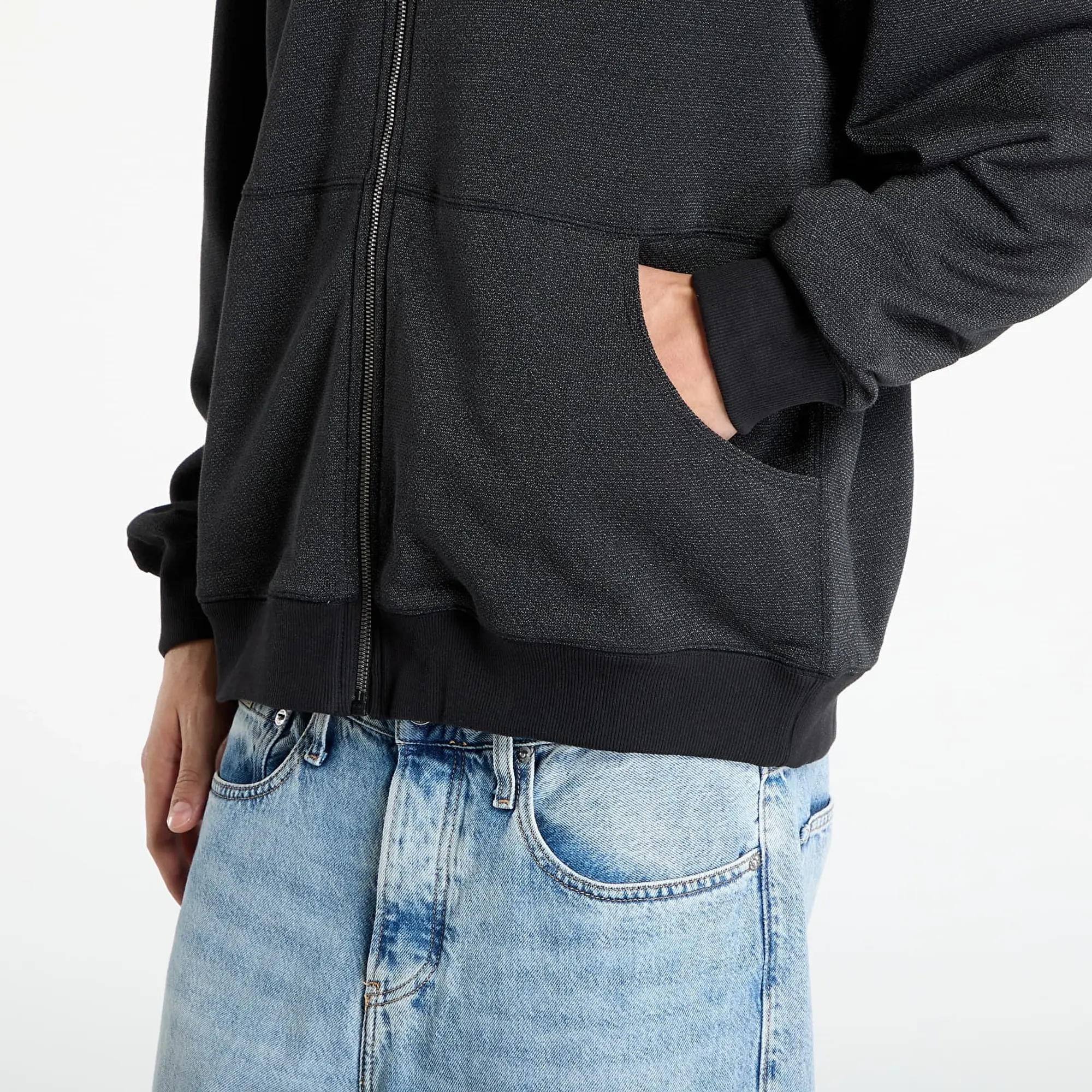 Sweatshirt Adidas Equipment Reflective Hoodie Full-Zip Black/ Black L