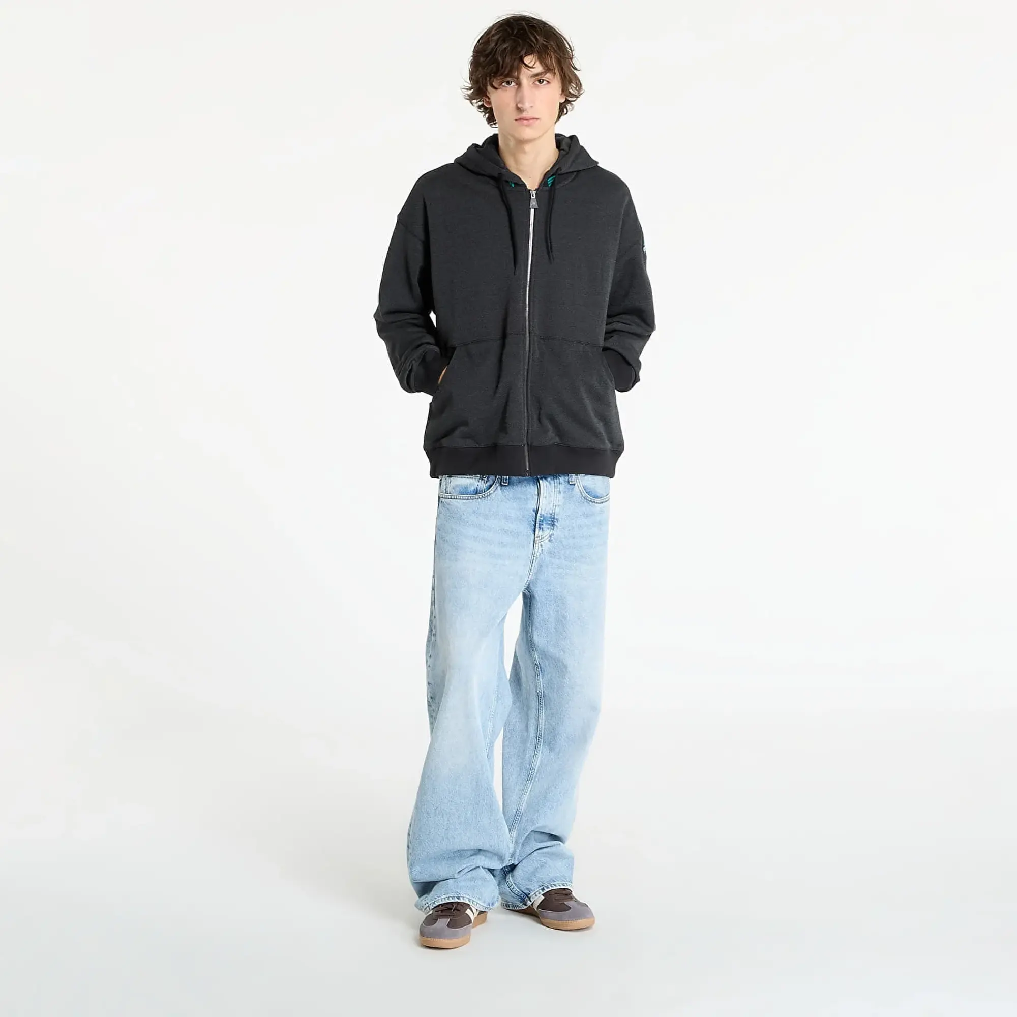 Sweatshirt Adidas Equipment Reflective Hoodie Full-Zip Black/ Black L