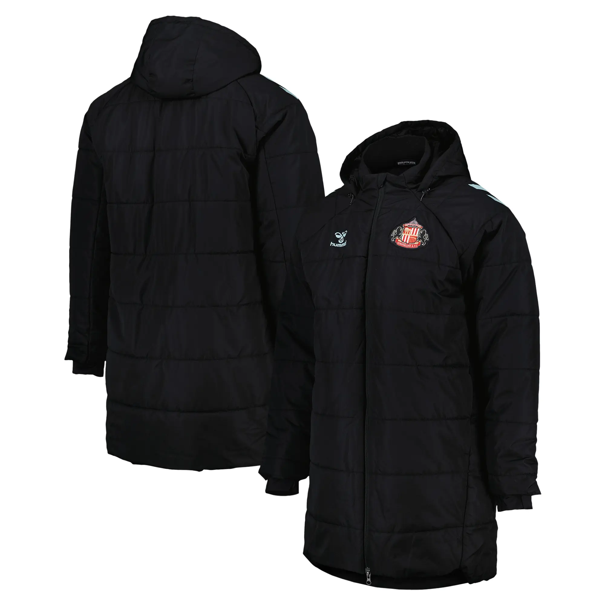 Sunderland Hummel Training Bench Jacket - Black