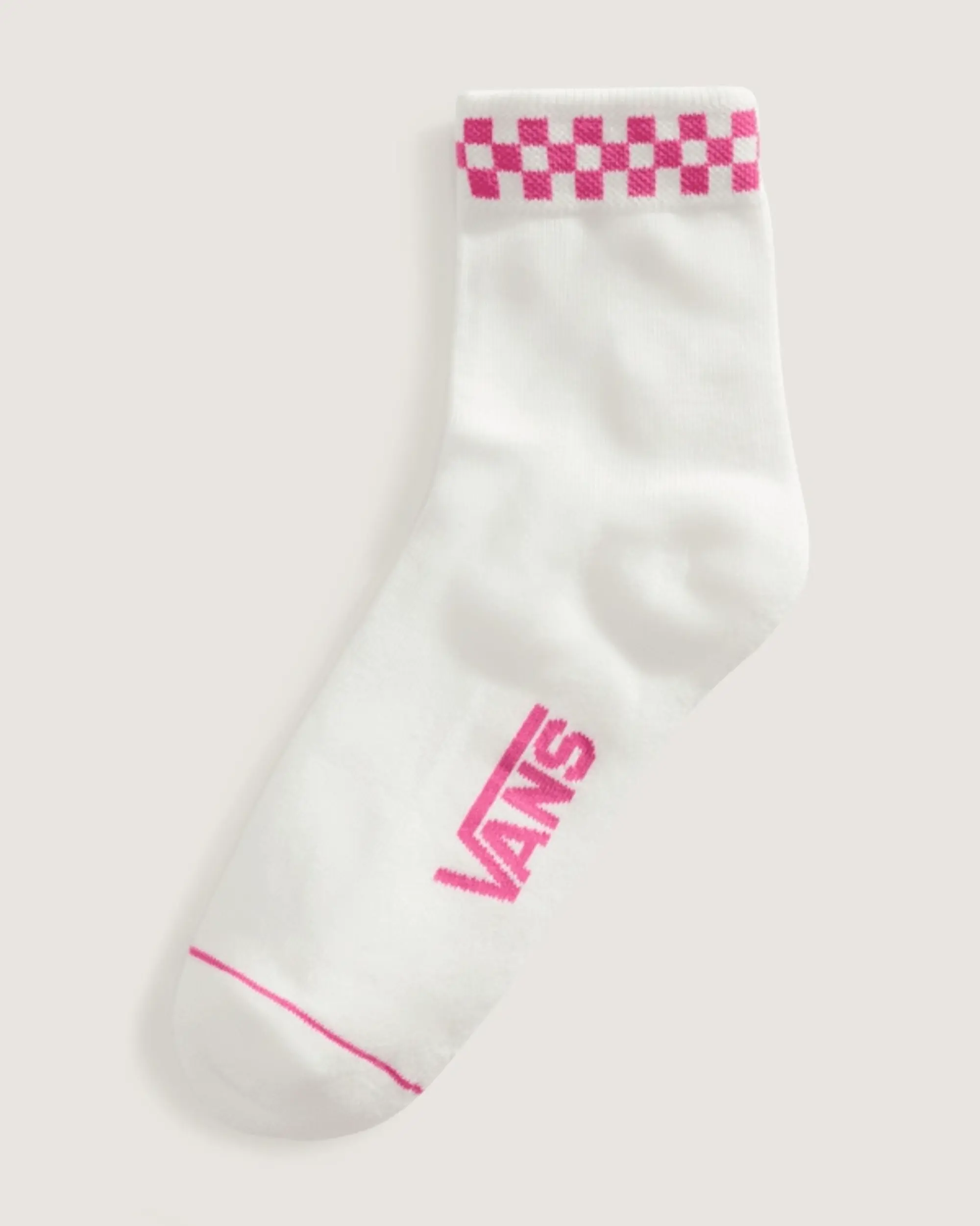 Vans - Peek-A-Check Half Crew Socks (1 Pair), Man, Pink