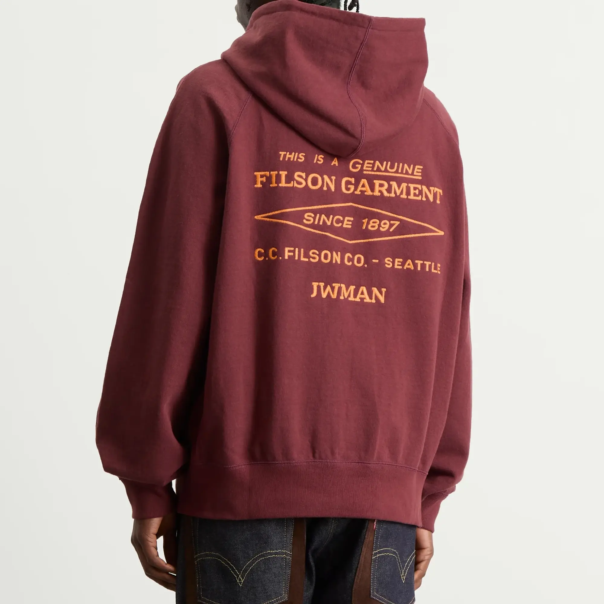 Junya Watanabe MAN Men's x Filson Hoody Burgundy