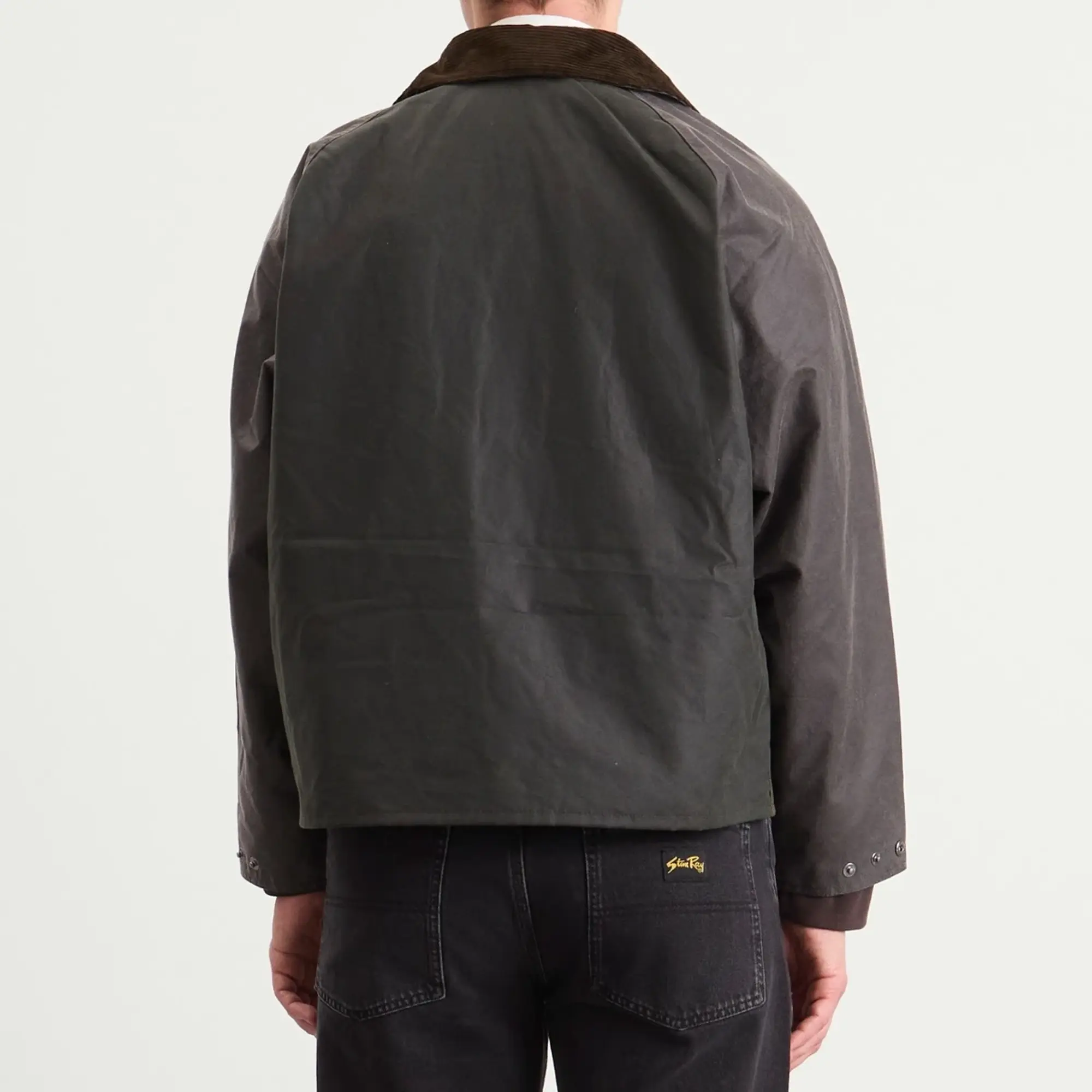 Barbour Men's Patchwork Transport Wax Jacket Sage Multi