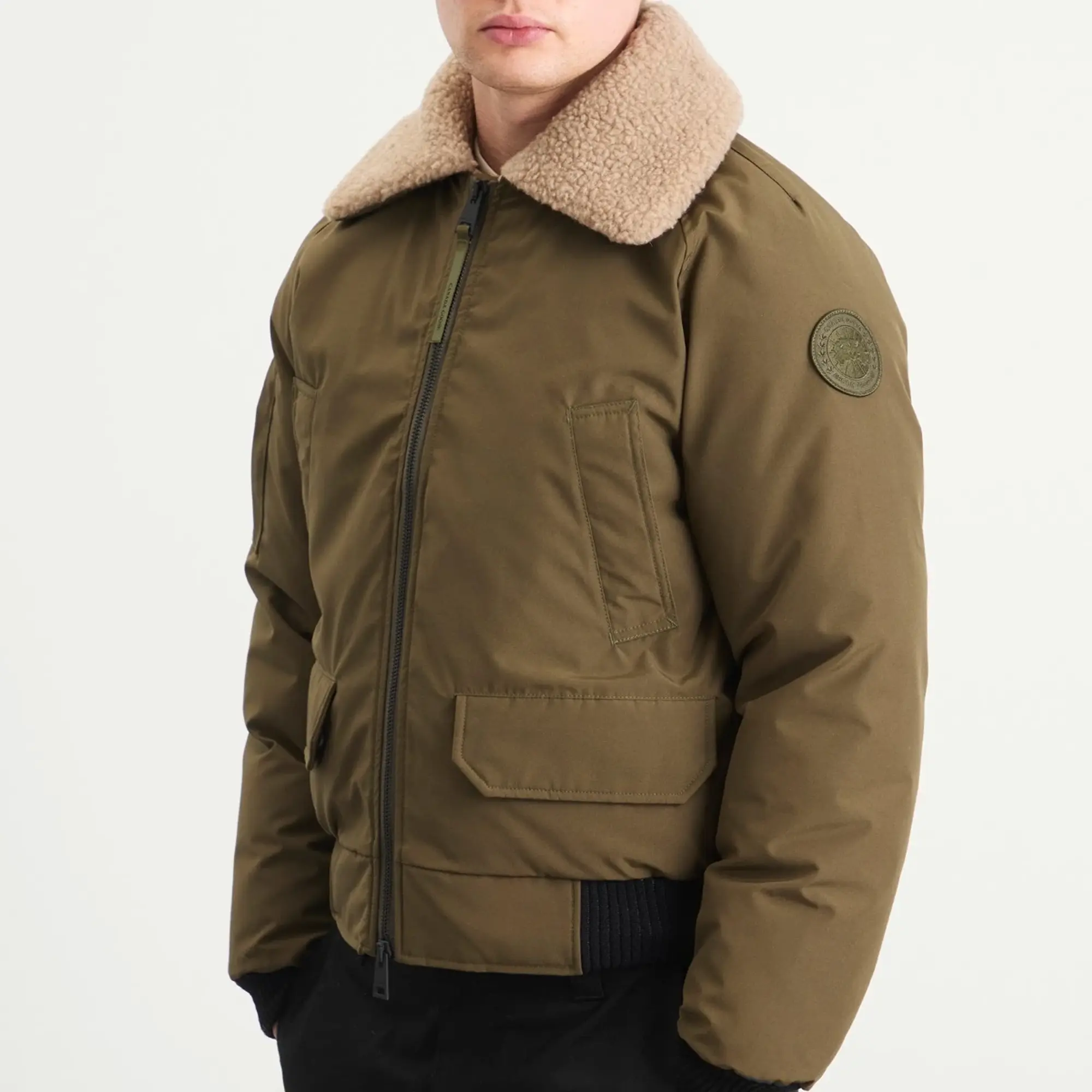 Canada Goose Men's Chilliwack Aviator Bomber Jacket Military Green