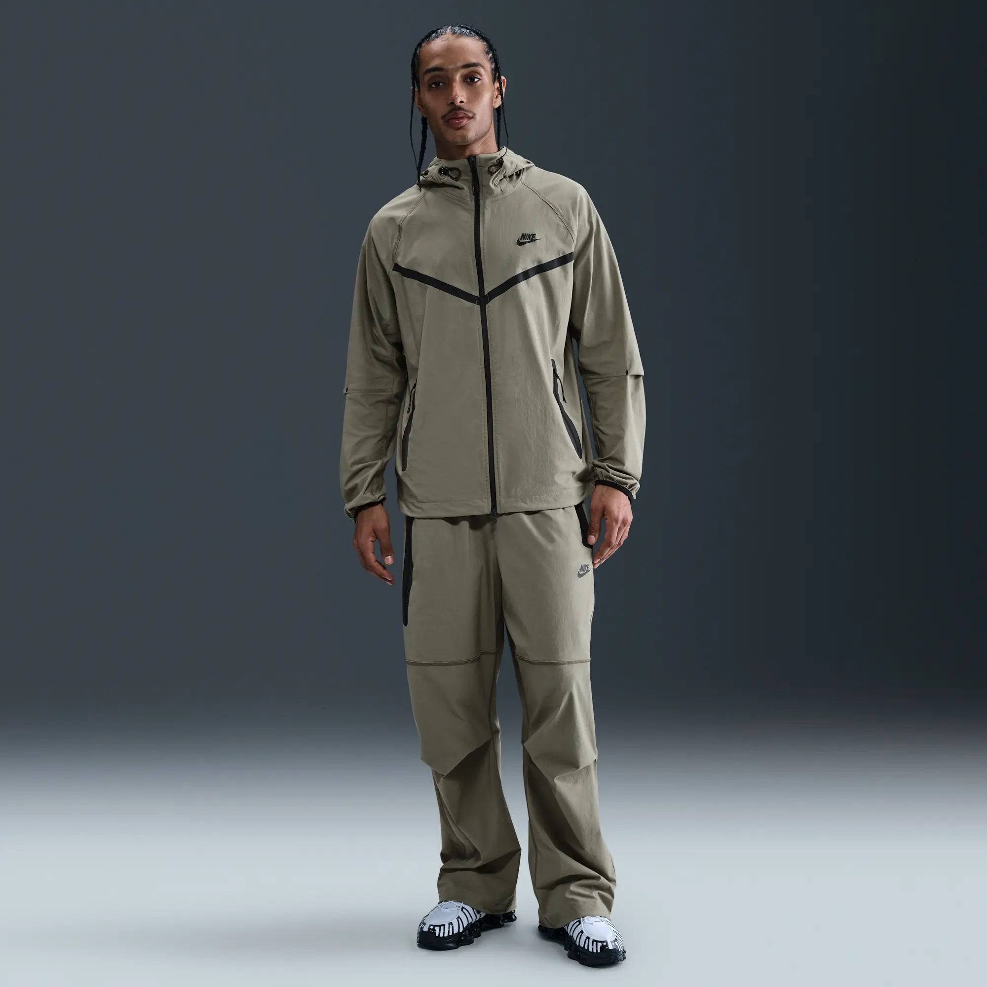 Nike Jacket Tech Woven Fz - ['Green']