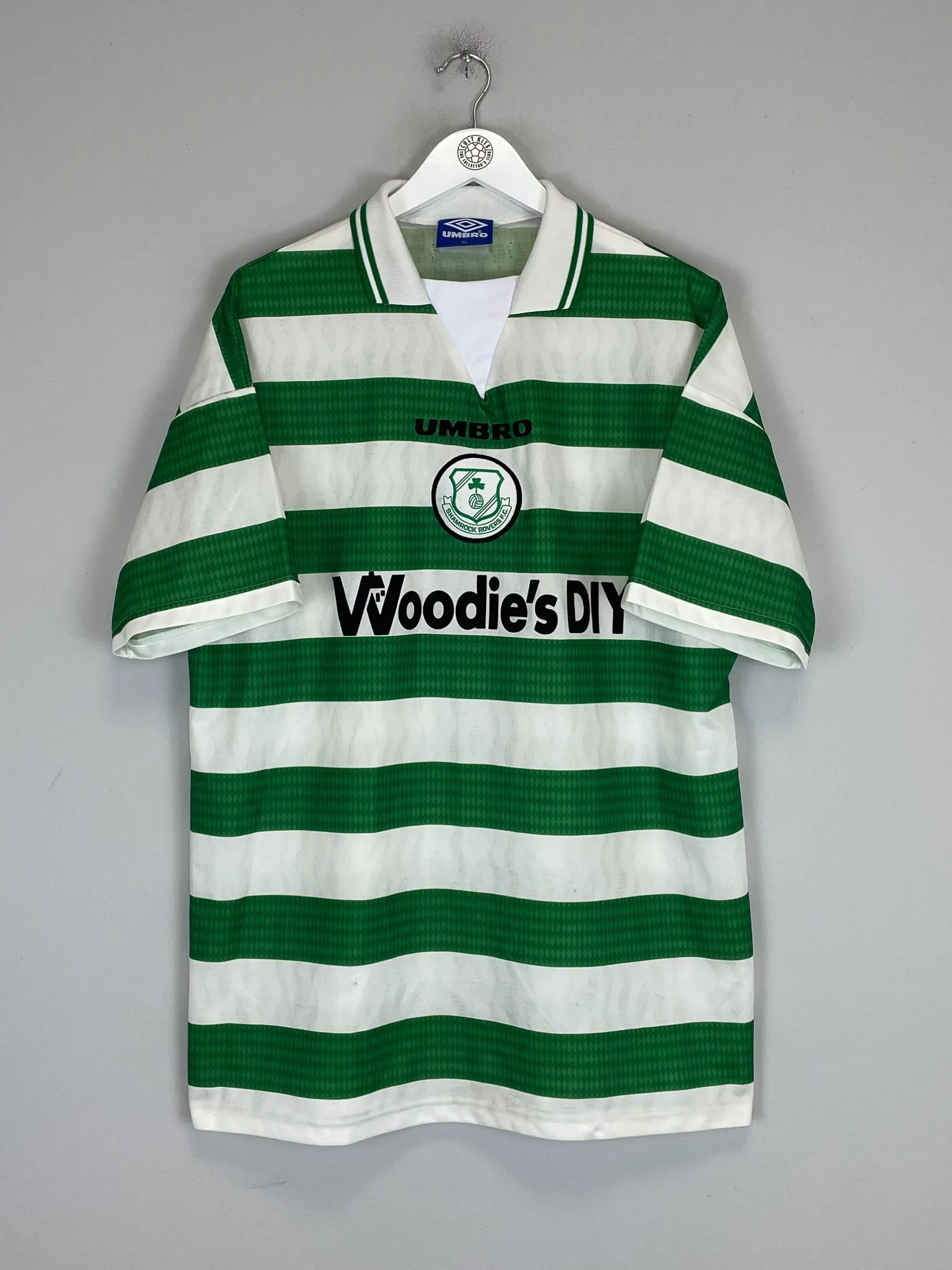1998/99 SHAMROCK ROVERS HOME SHIRT (XL) UMBRO | CULT KITS