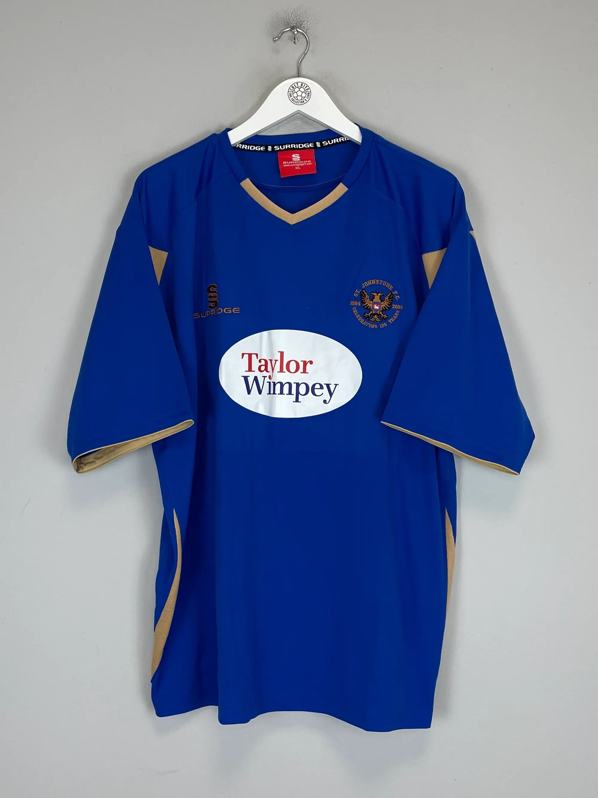 2009/10 ST JOHNSTONE '125 YEARS' HOME SHIRT (XL) SURRIDGE | CULT KITS