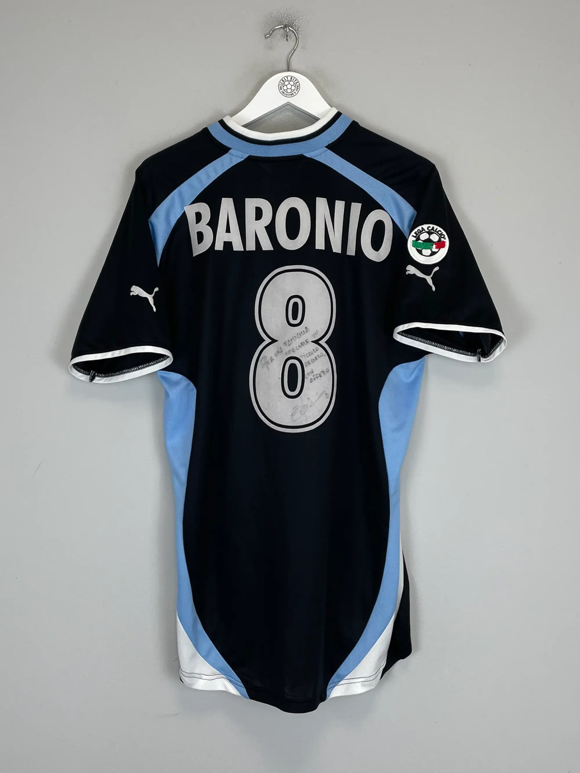 2000/01 LAZIO BARONIO #8 *MATCH ISSUE* SIGNED AWAY SHIRT (L) PUMA | CULT KITS