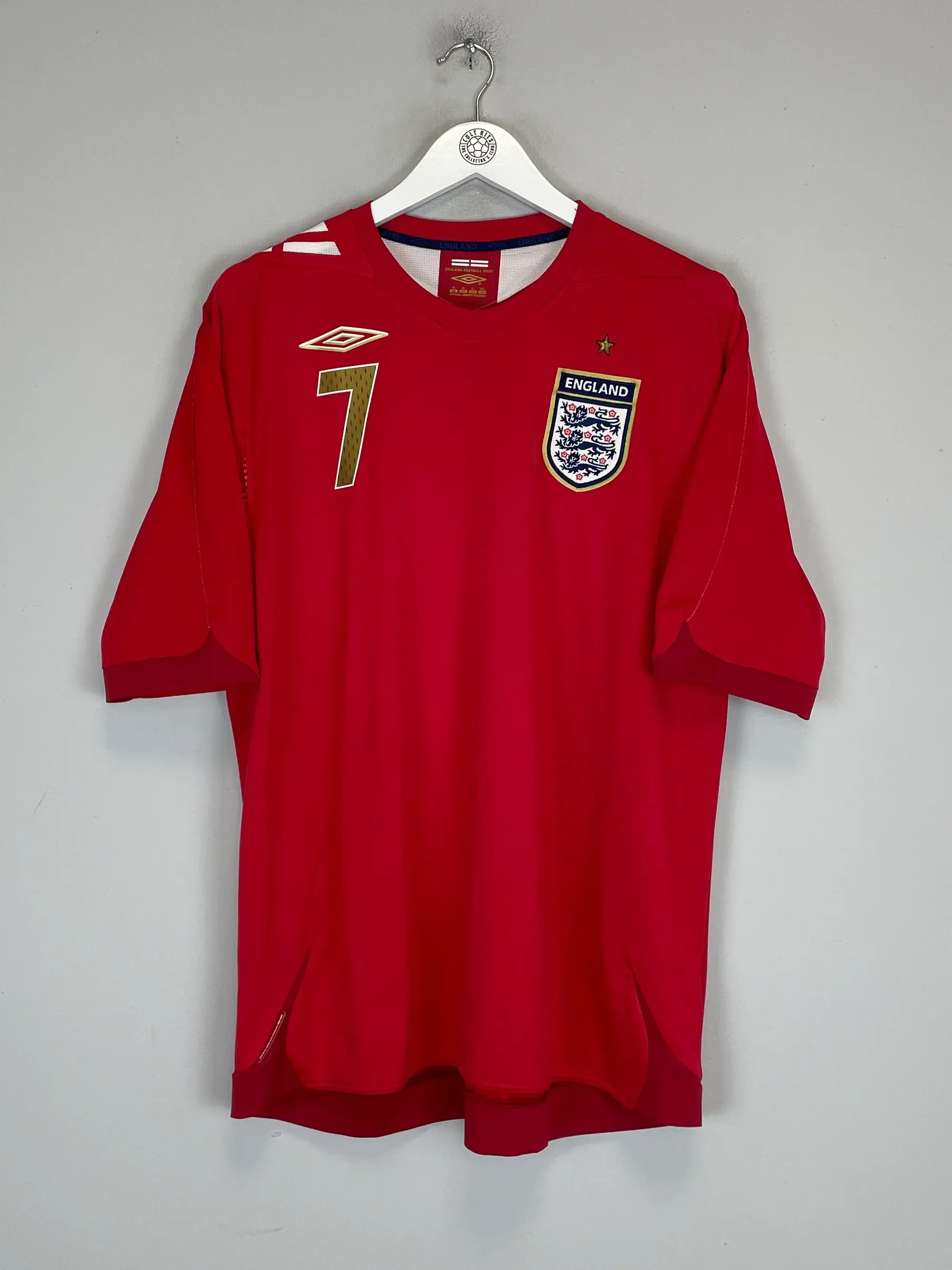 2006/08 ENGLAND BECKHAM #7 AWAY SHIRT (XL) UMBRO | CULT KITS