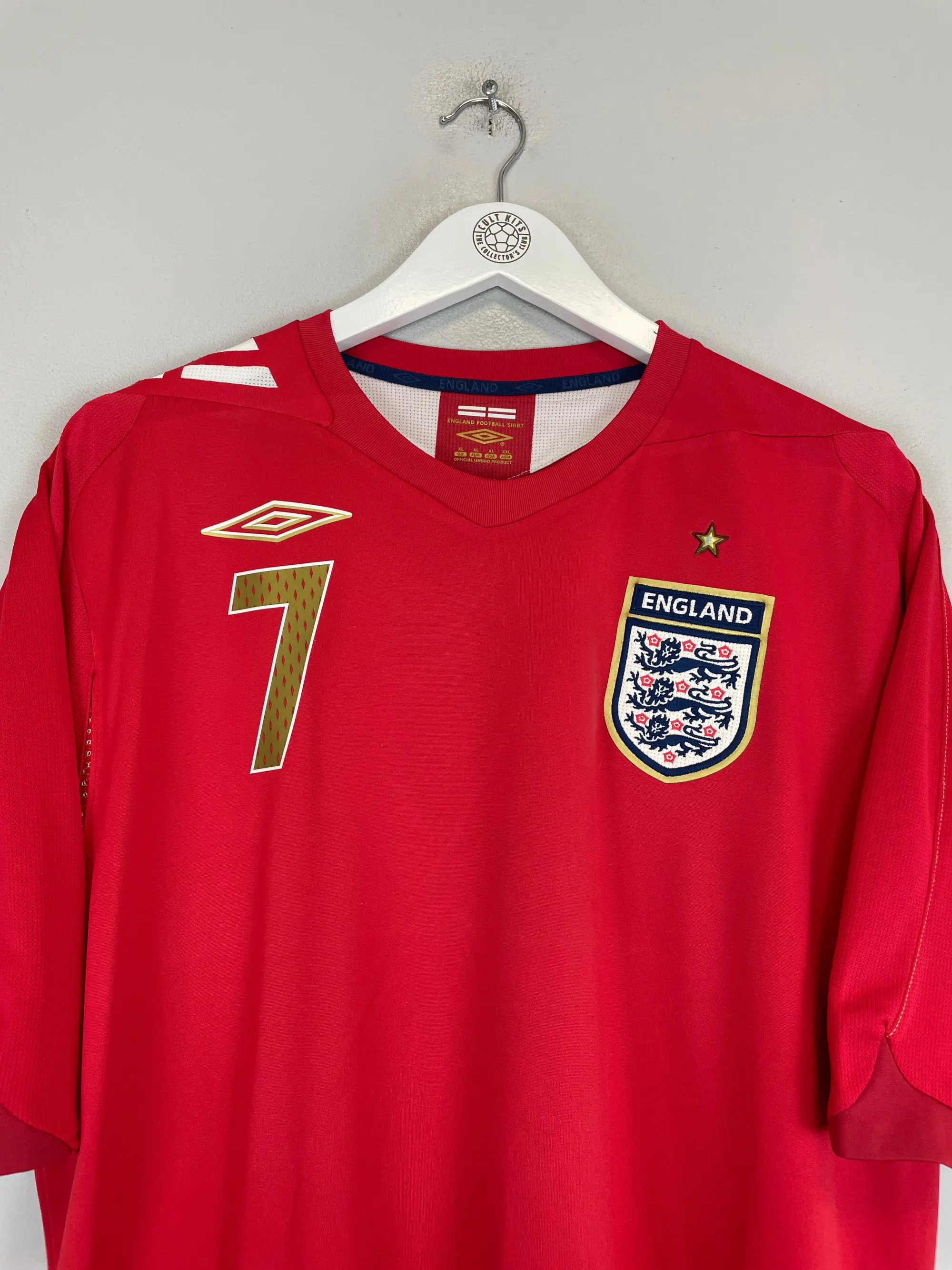2006/08 ENGLAND BECKHAM #7 AWAY SHIRT (XL) UMBRO | CULT KITS