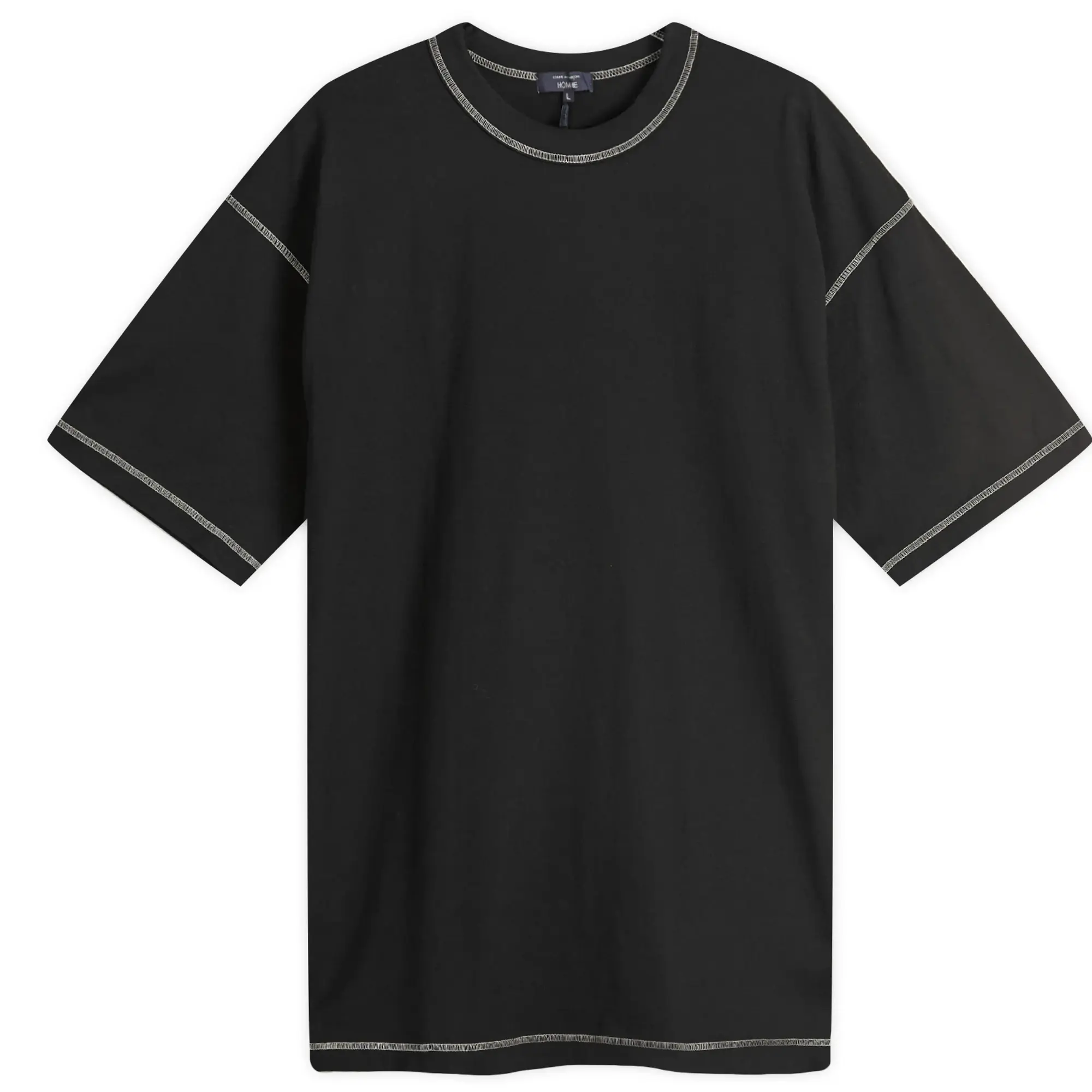 Comme des Garçons Homme Men's Garment Dyed T-Shirt Black