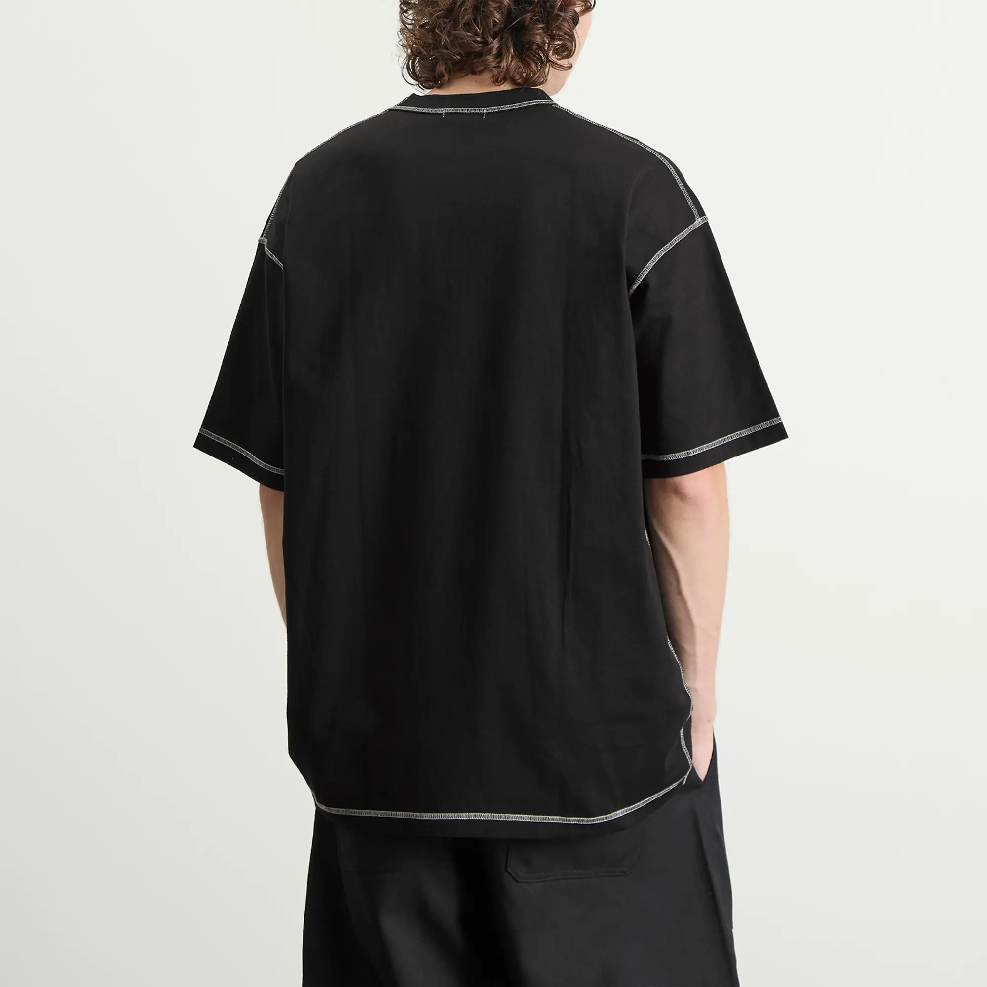Comme des Garçons Homme Men's Garment Dyed T-Shirt Black