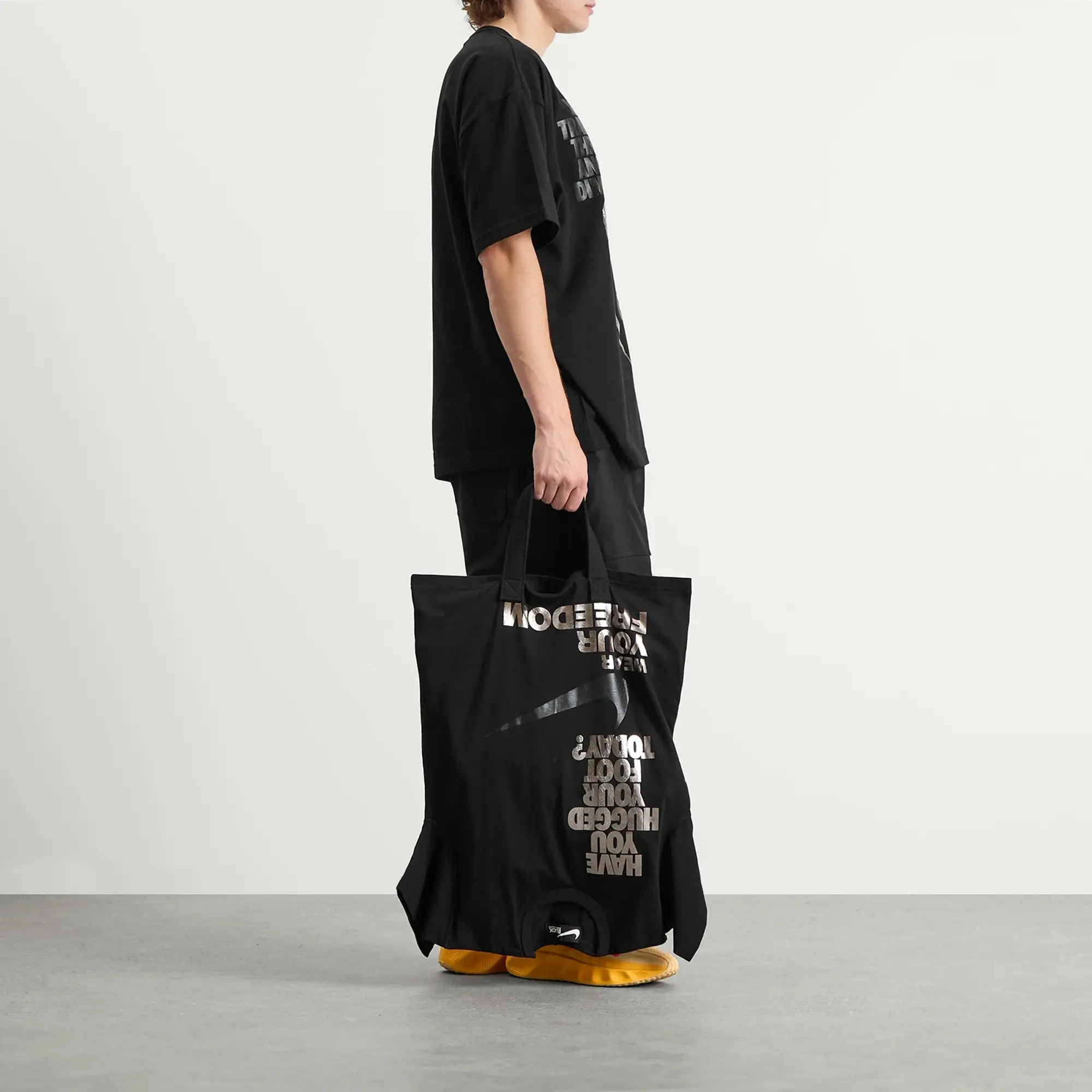 Comme des Garçons Black x Nike Tote Bag