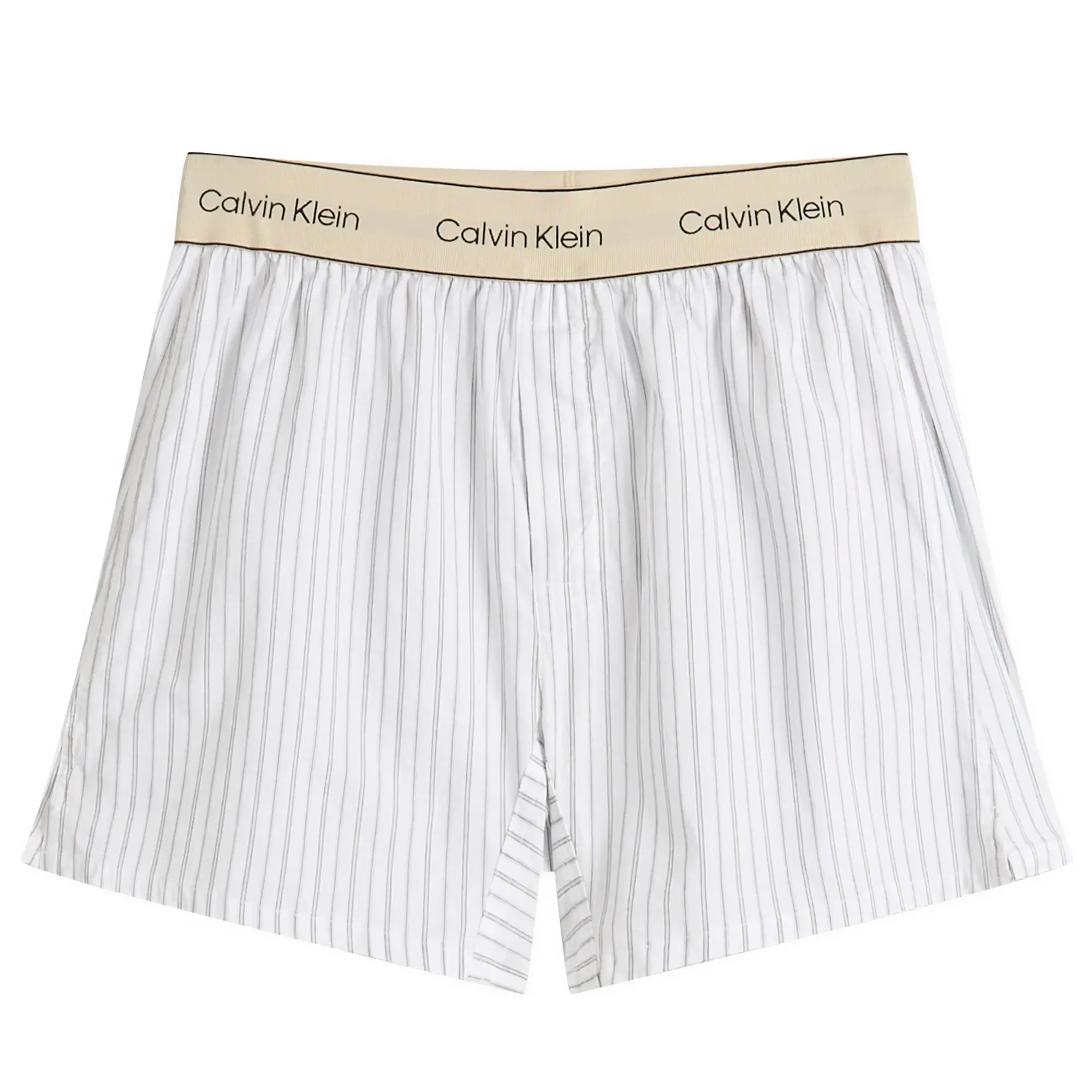Calvin Klein Men's Cotton Poplin Trad Boxer Short White