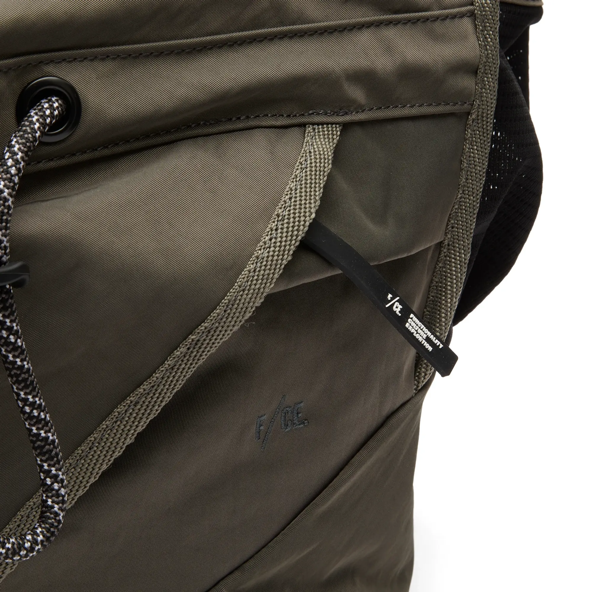 F/CE. Textured Twill 2-Way Shoulder Bag Charcoal