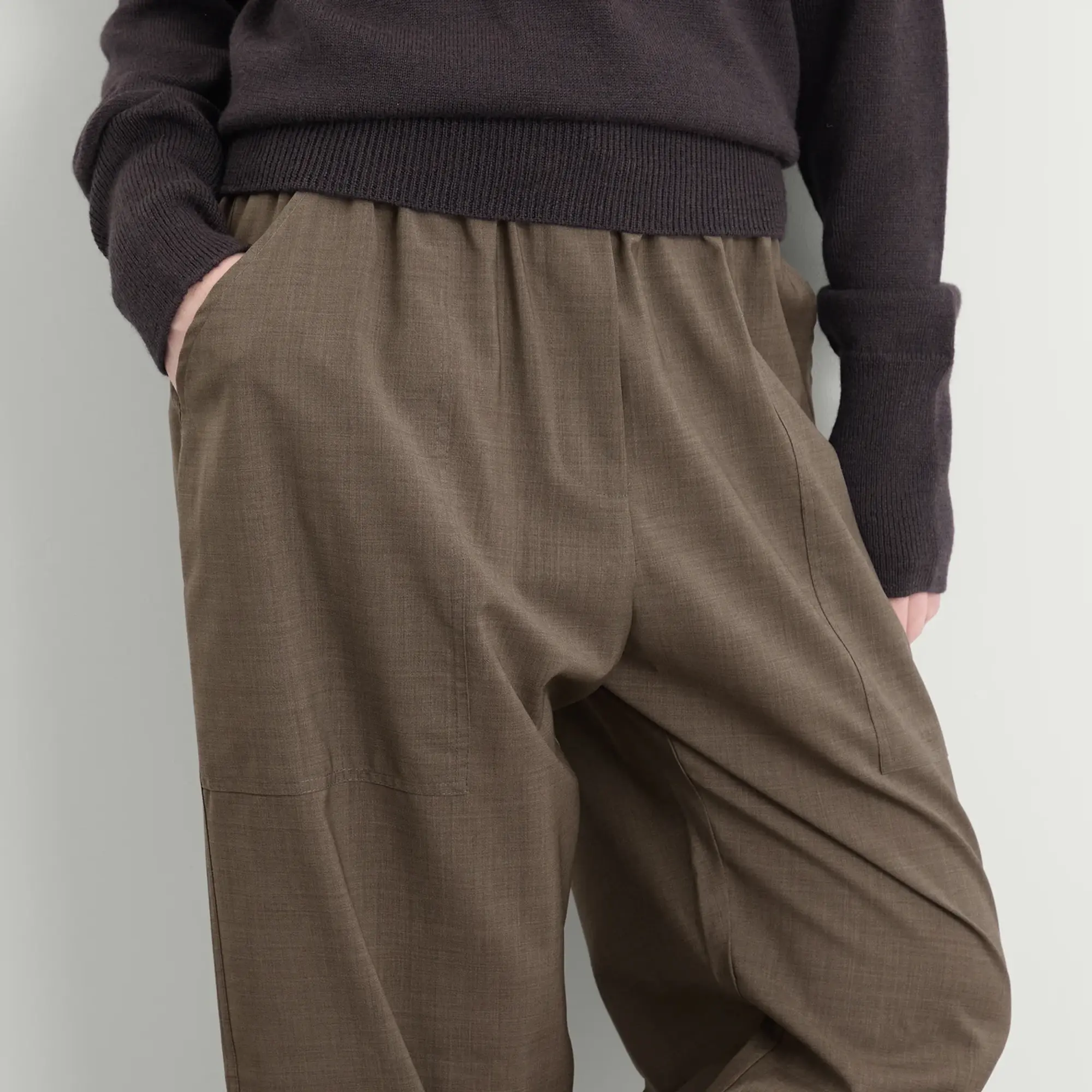 Studio Nicholson Women's Capel Elasticated Waist Trouser Melange