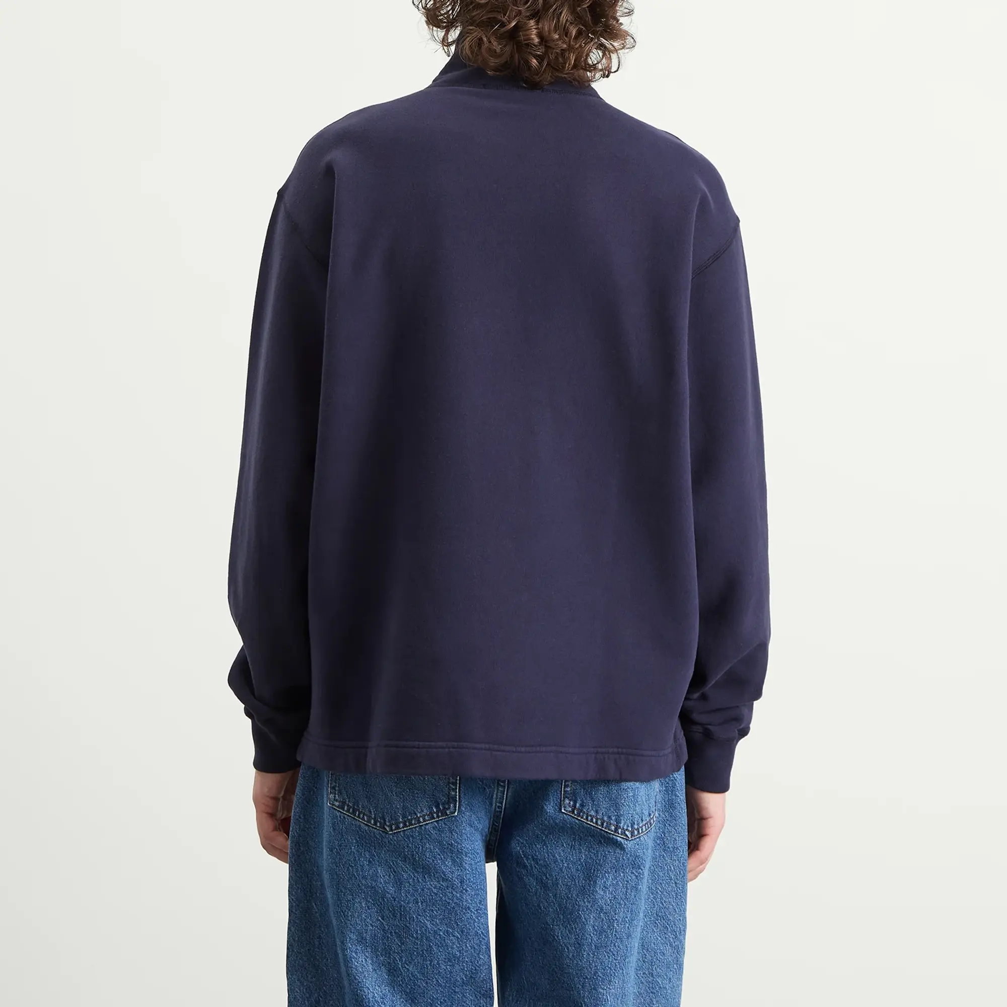 Stone Island Men's Marina Half Zip Sweatshirt Blue
