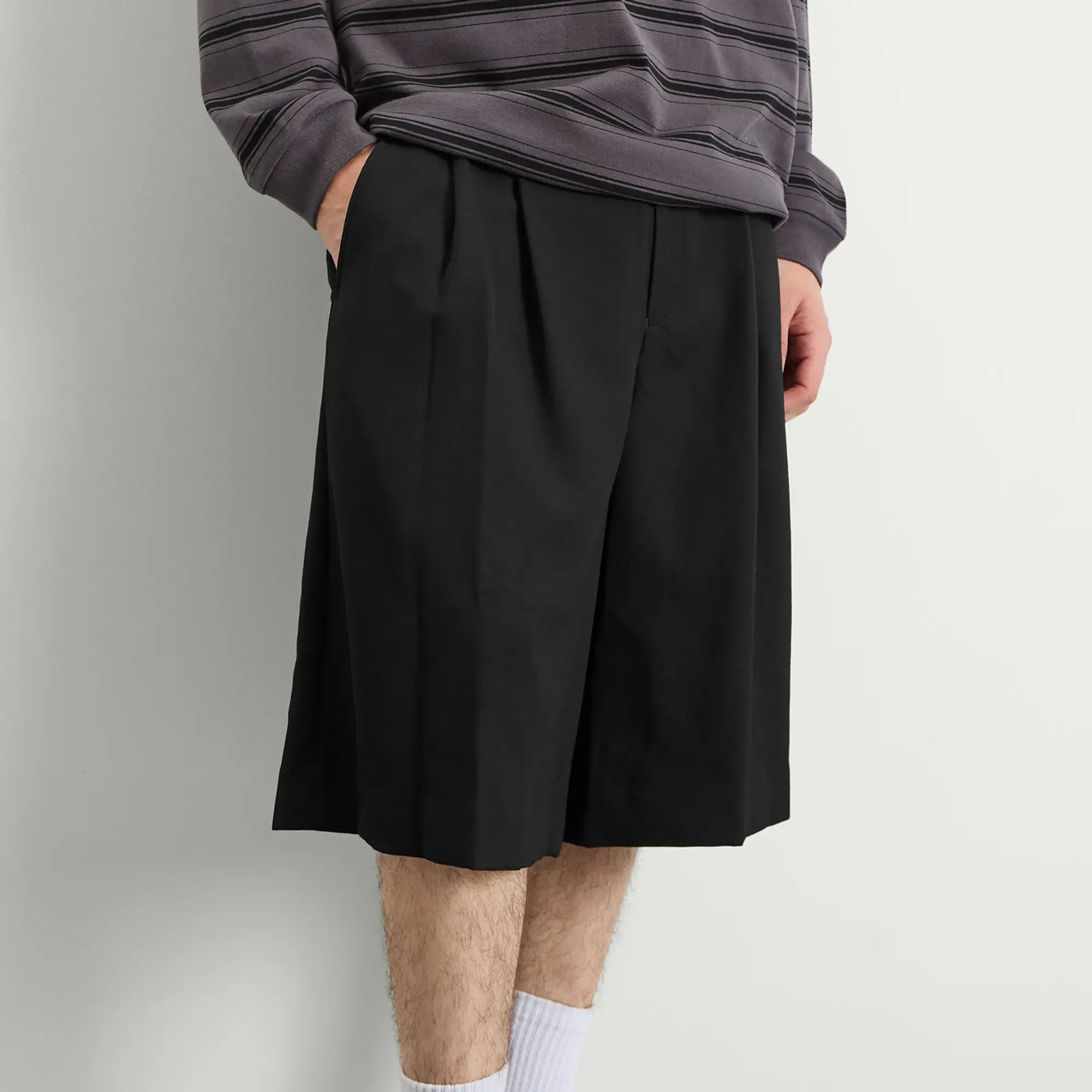 Comme des Garçons Homme Plus Men's Wool Short Black
