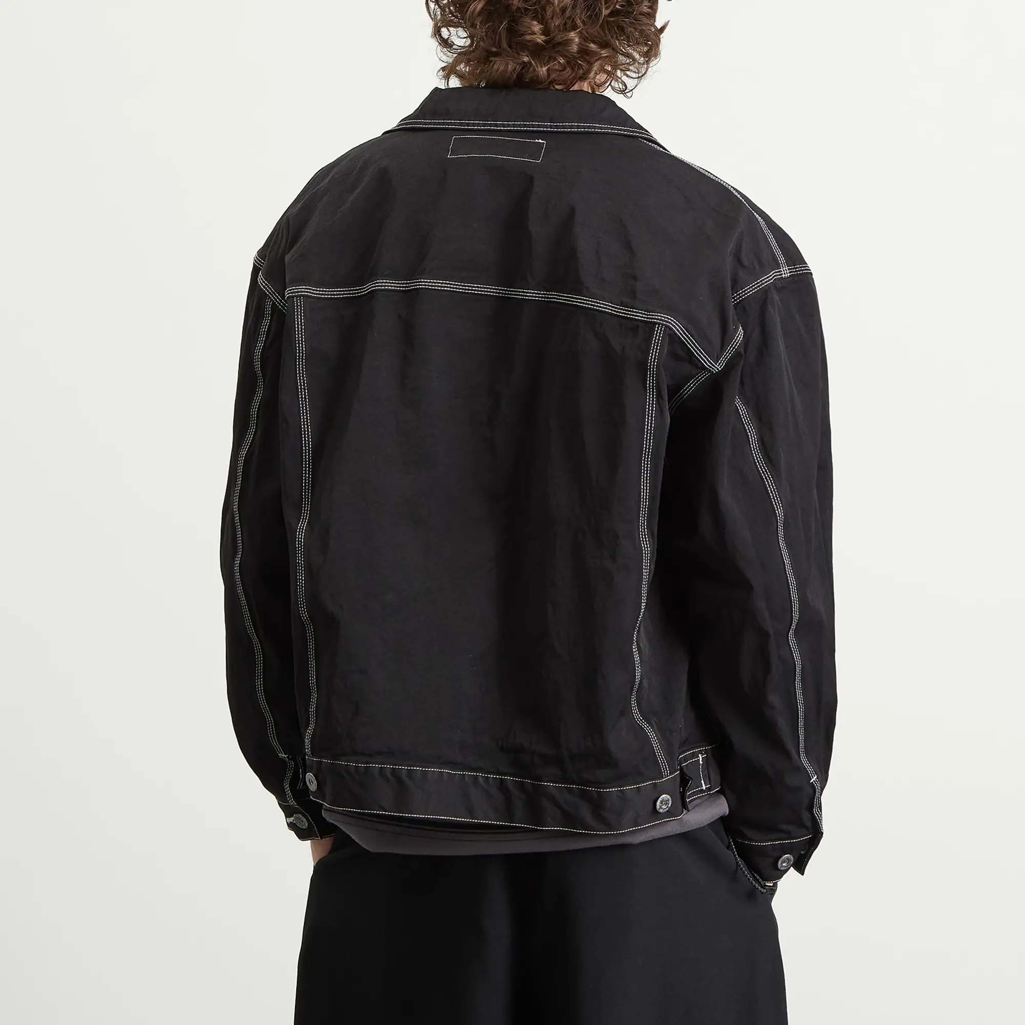 Comme des Garçons Homme Men's Contrast Stitch Jacket Black