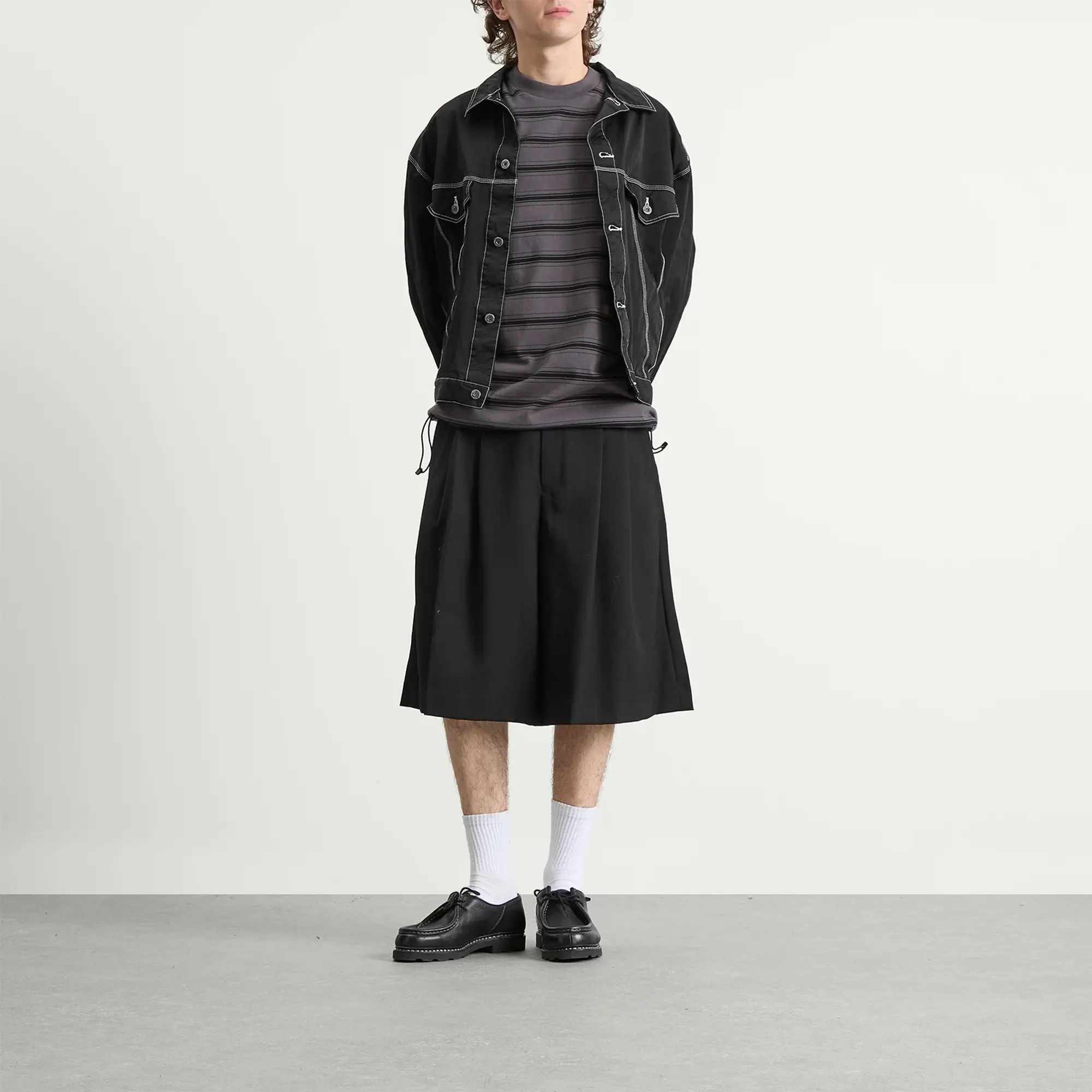 Comme des Garçons Homme Men's Contrast Stitch Jacket Black