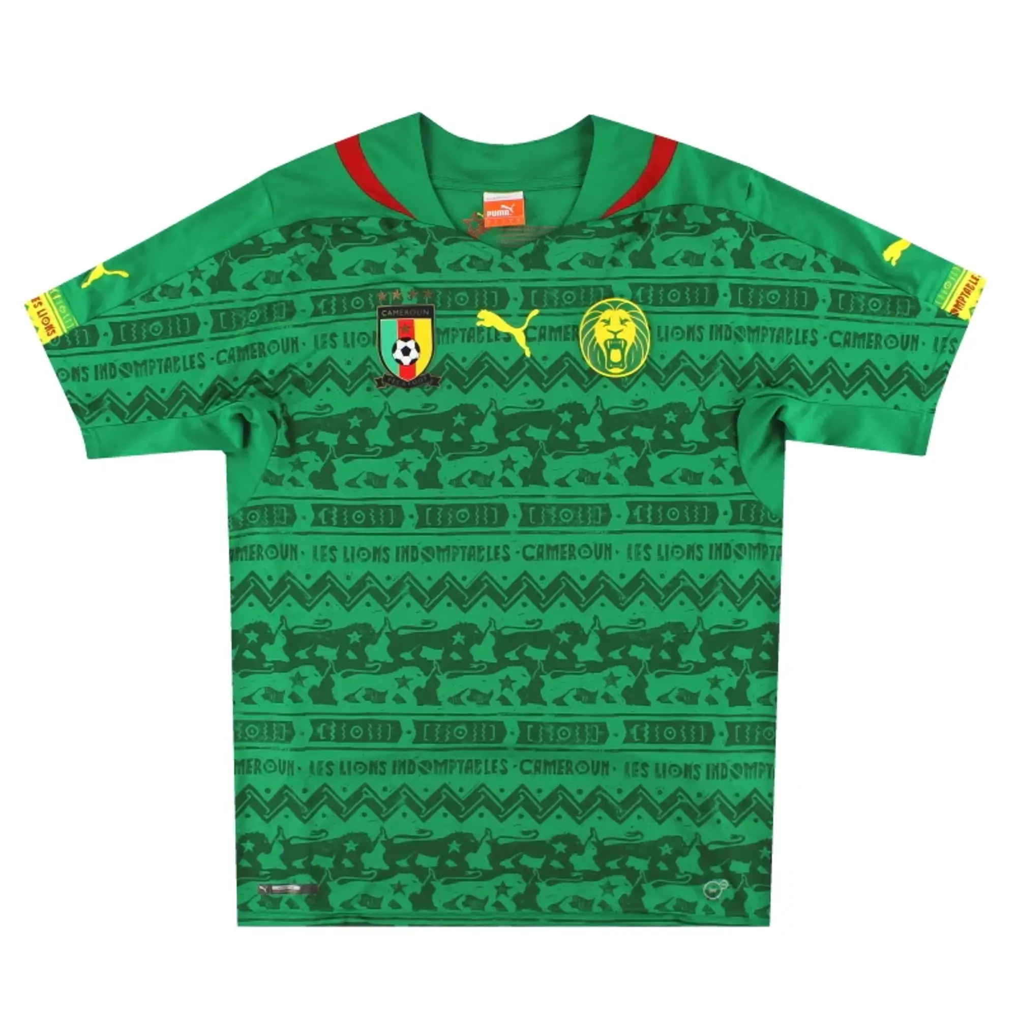 2014-15 Cameroon Puma Home Shirt L - Cameroon / Excellent 