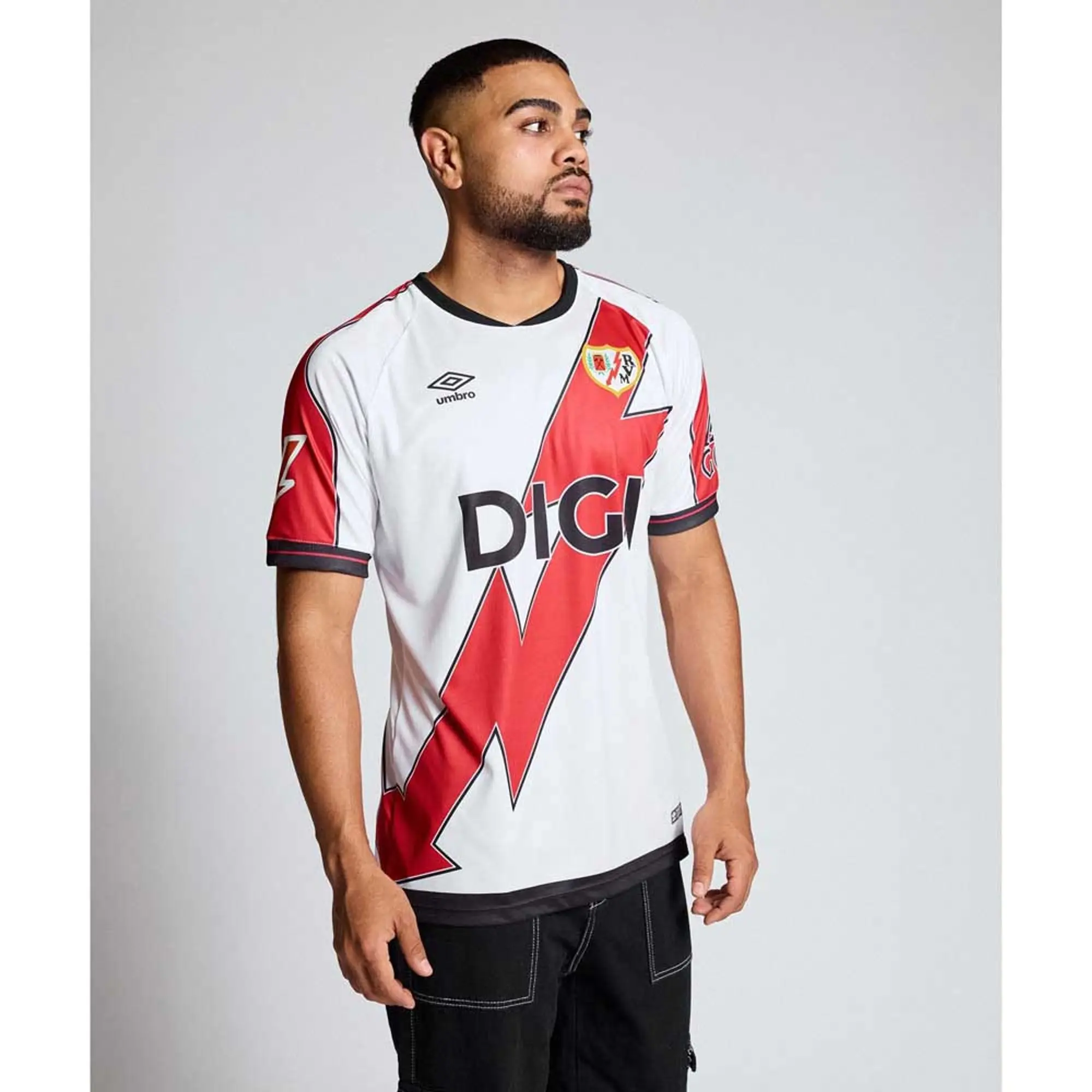 Umbro Rayo Vallecano 25/26 Home Short Sleeve T-shirt