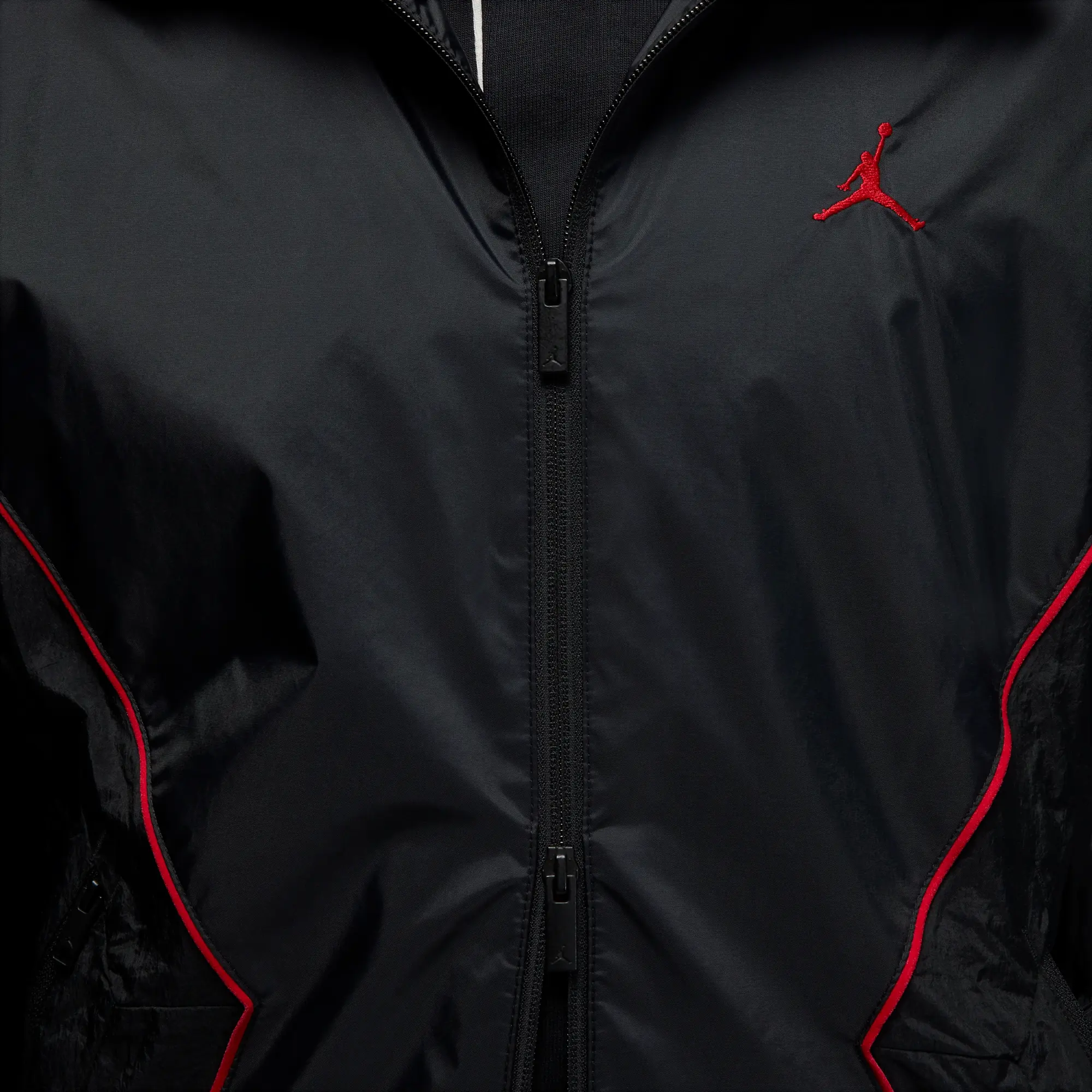 Nike Jordan Brooklyn Men's Hooded Draft Jacket - Black - Nylon