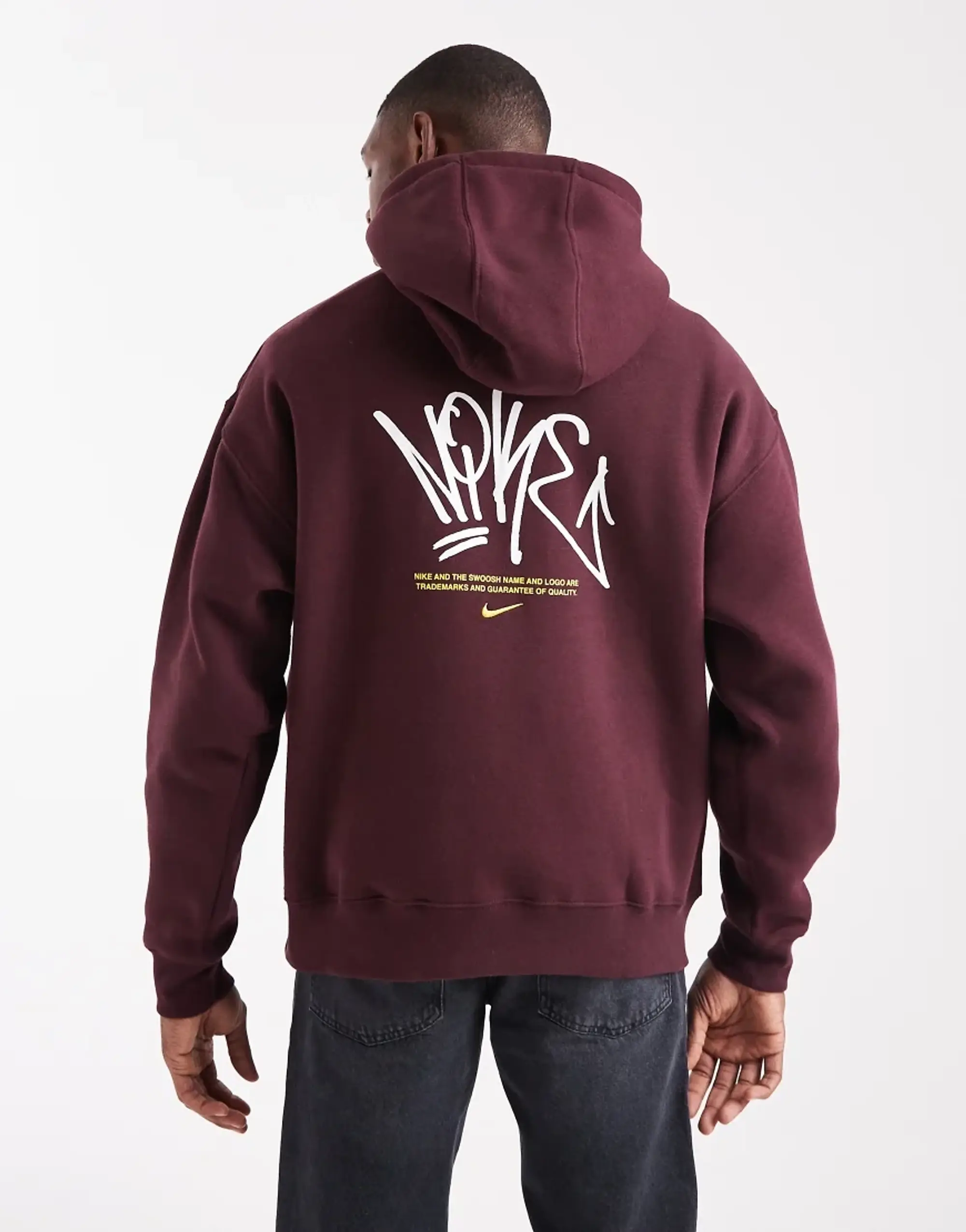 Nike Street Fleece Tag Overhead Hoodie - Red - Size XS - Red