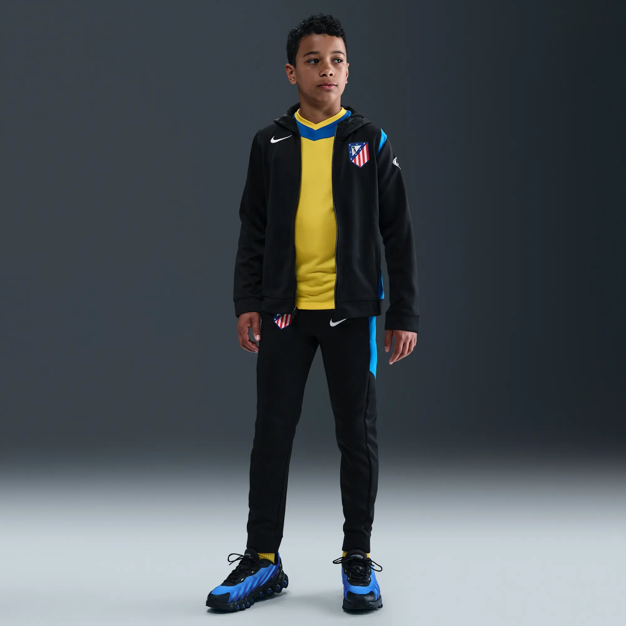 Atlético Madrid Third Nike Total 90 Football Woven Tracksuit - Black - Synthetics