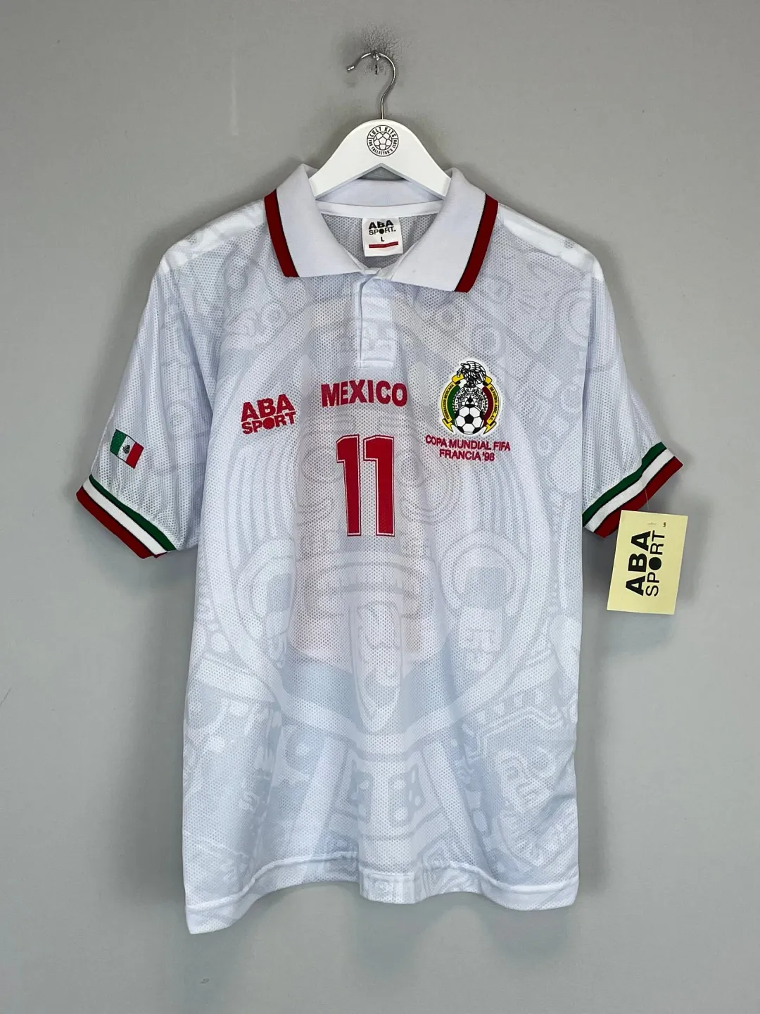 1998 Mexico Blanco #11 *Reissue* World Cup Edition Away ABA Sport