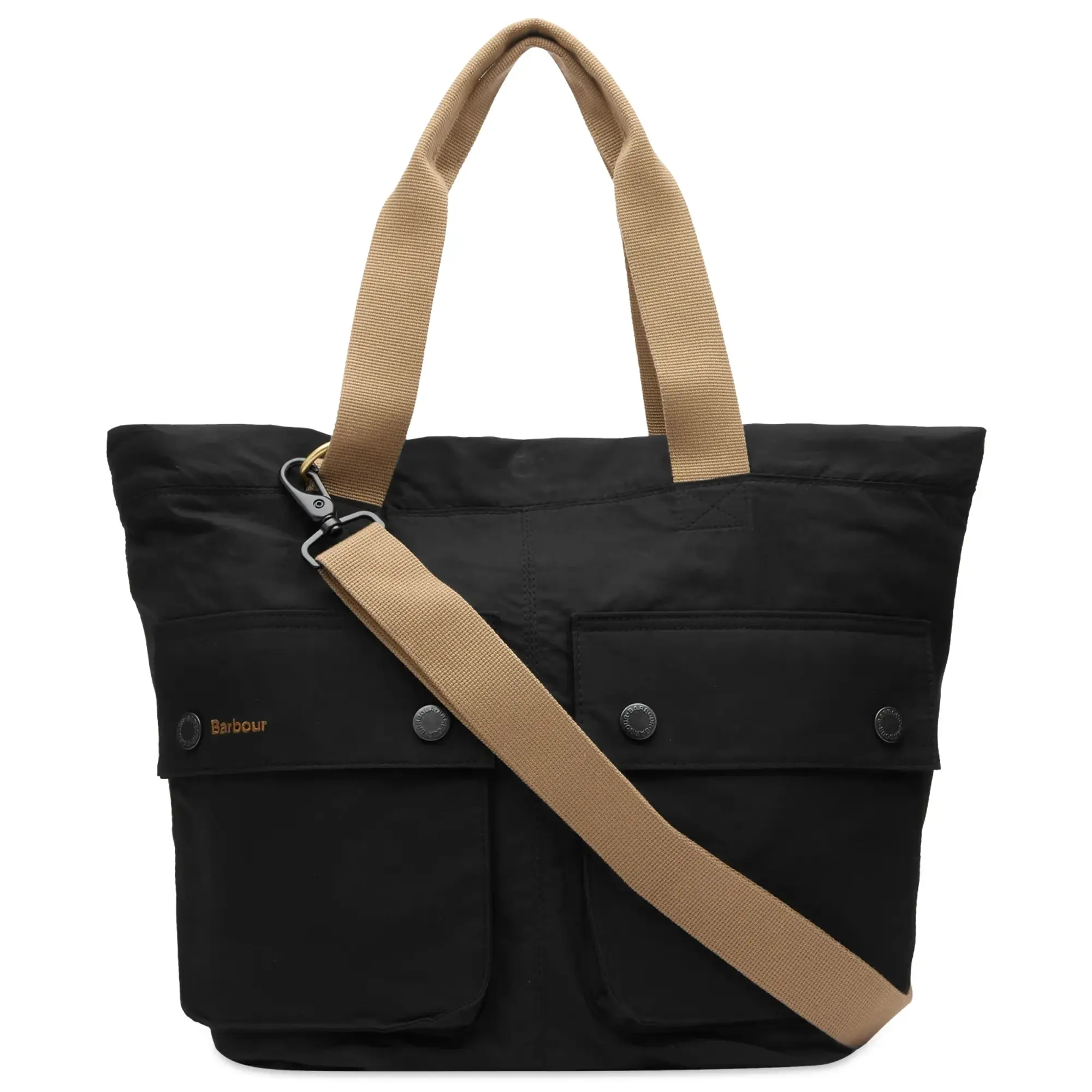 Barbour Men's Barbour Men's Heritage + Transport Carry All Tote Bag Black/Modern Tartan