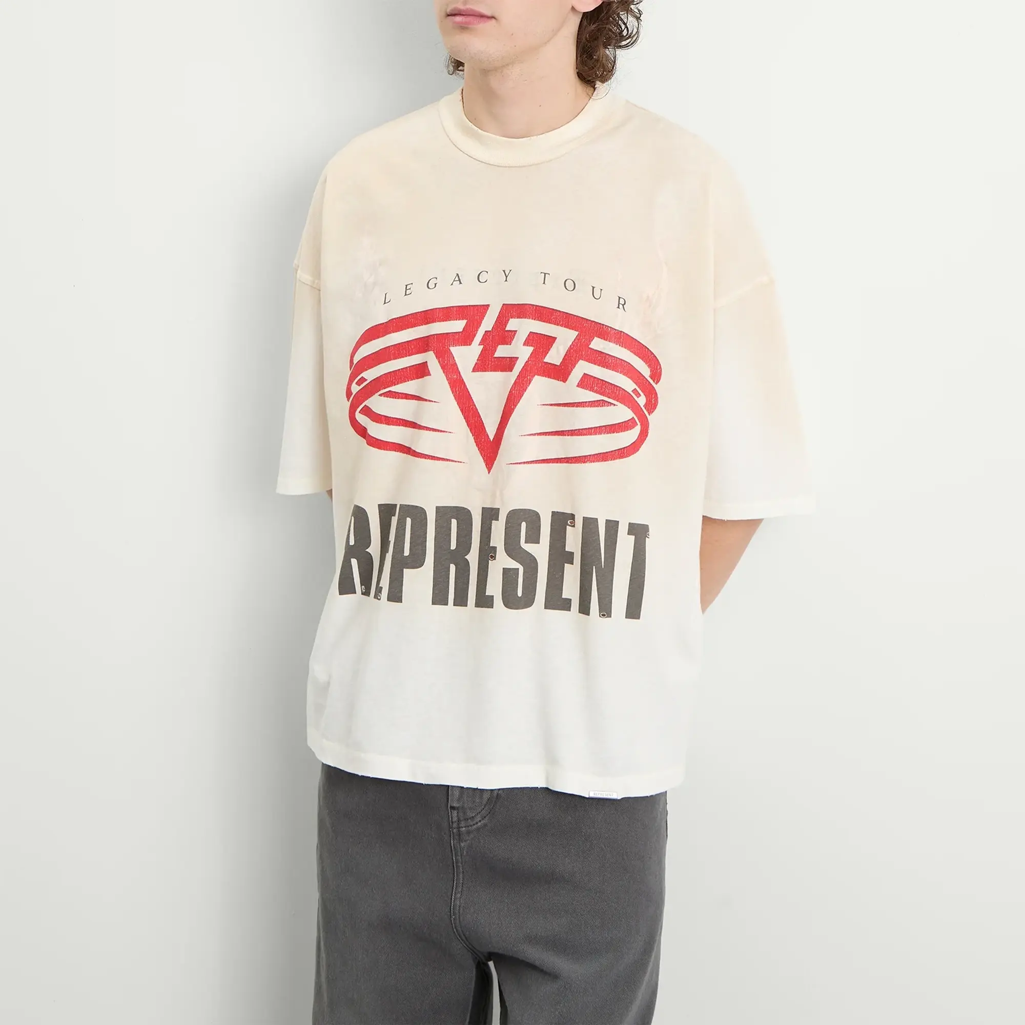 Represent Men's Represent Men's Living Legacy Tour T-Shirt Washed Ecru