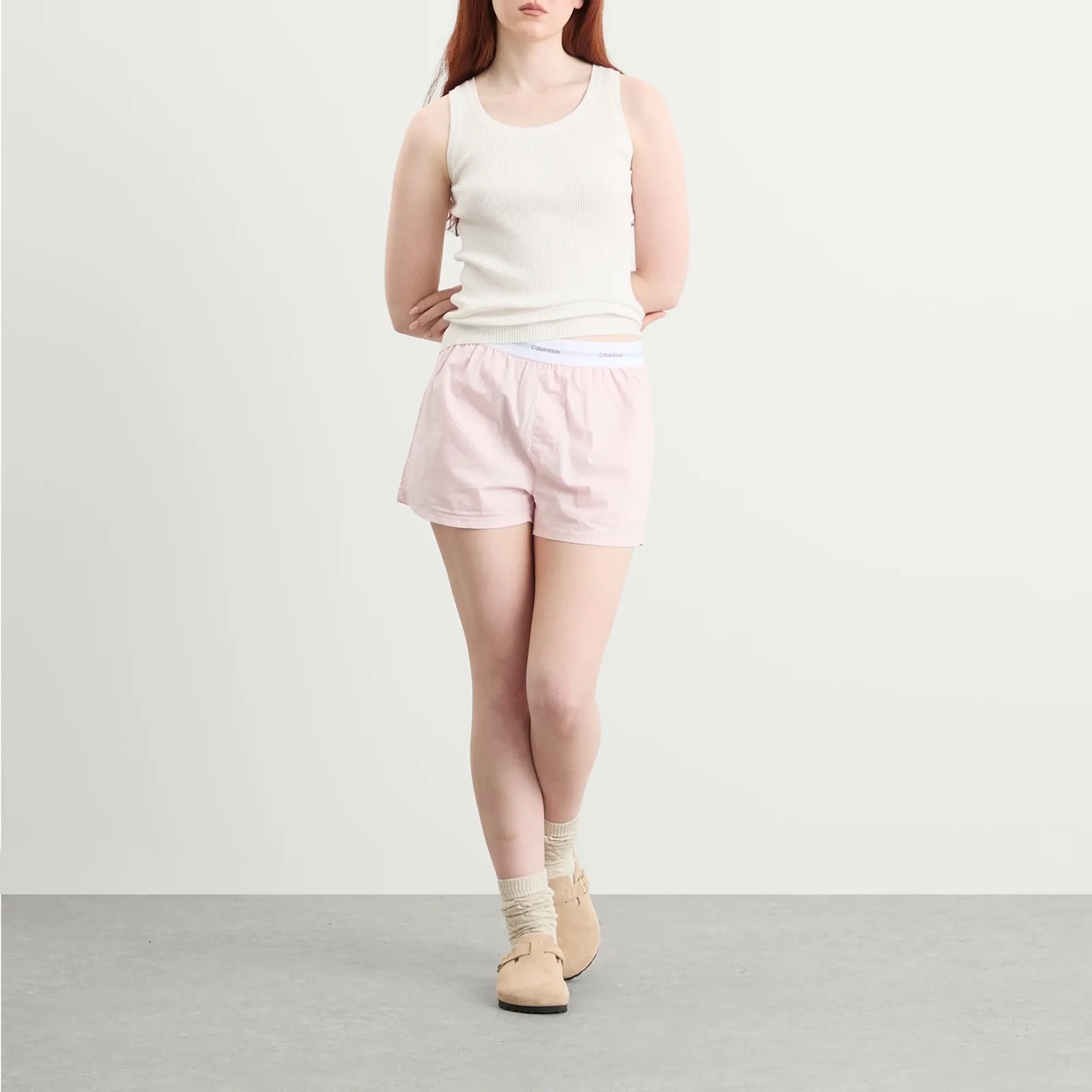 Calvin Klein Women's Cotton Poplin Sleep Short Potpourri
