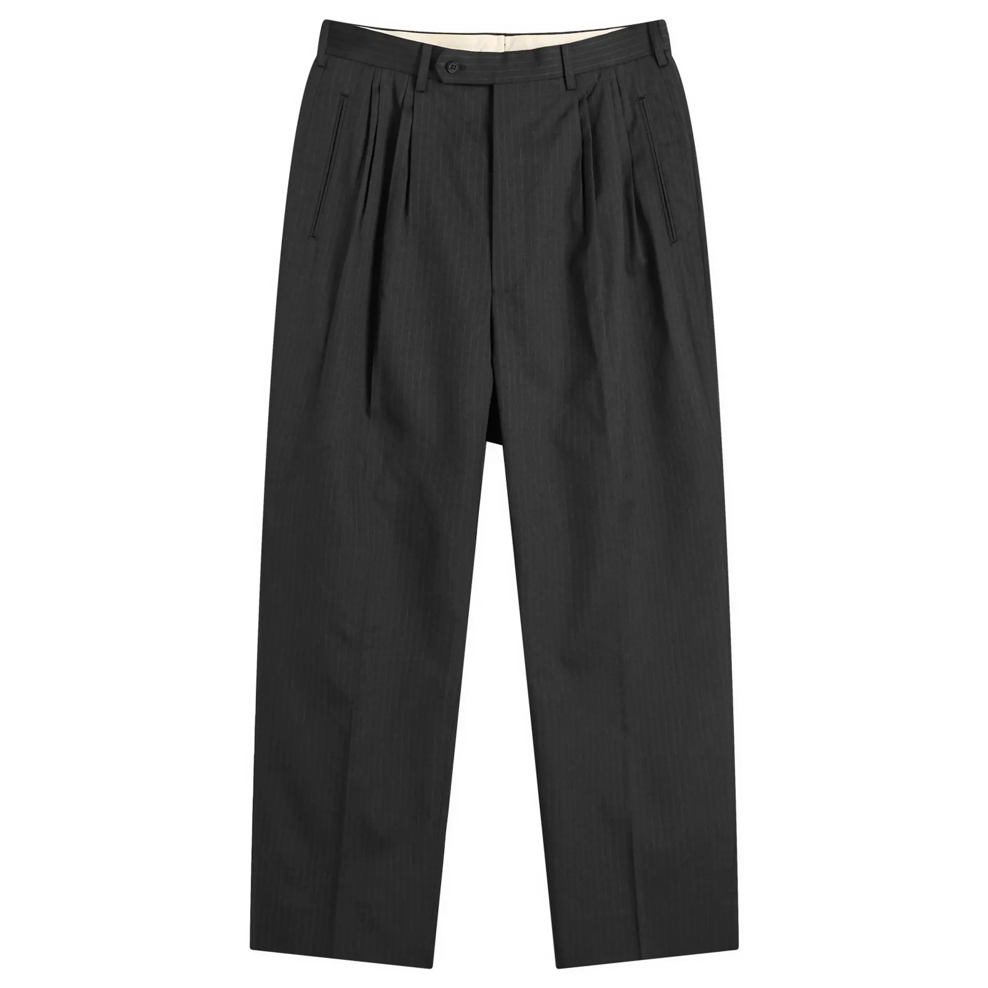 Comme des Garçons Homme Men's Wool Straight Leg Trouser Black
