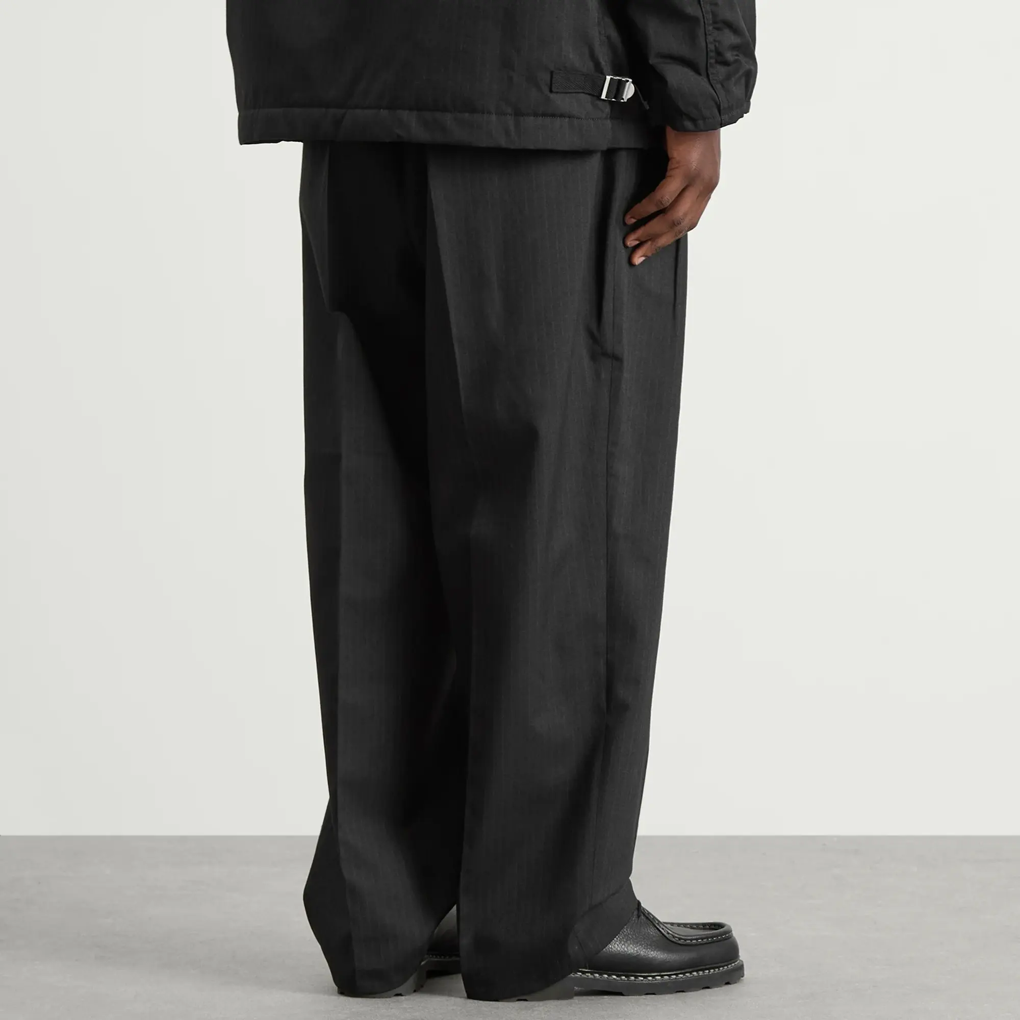 Comme des Garçons Homme Men's Wool Straight Leg Trouser Black