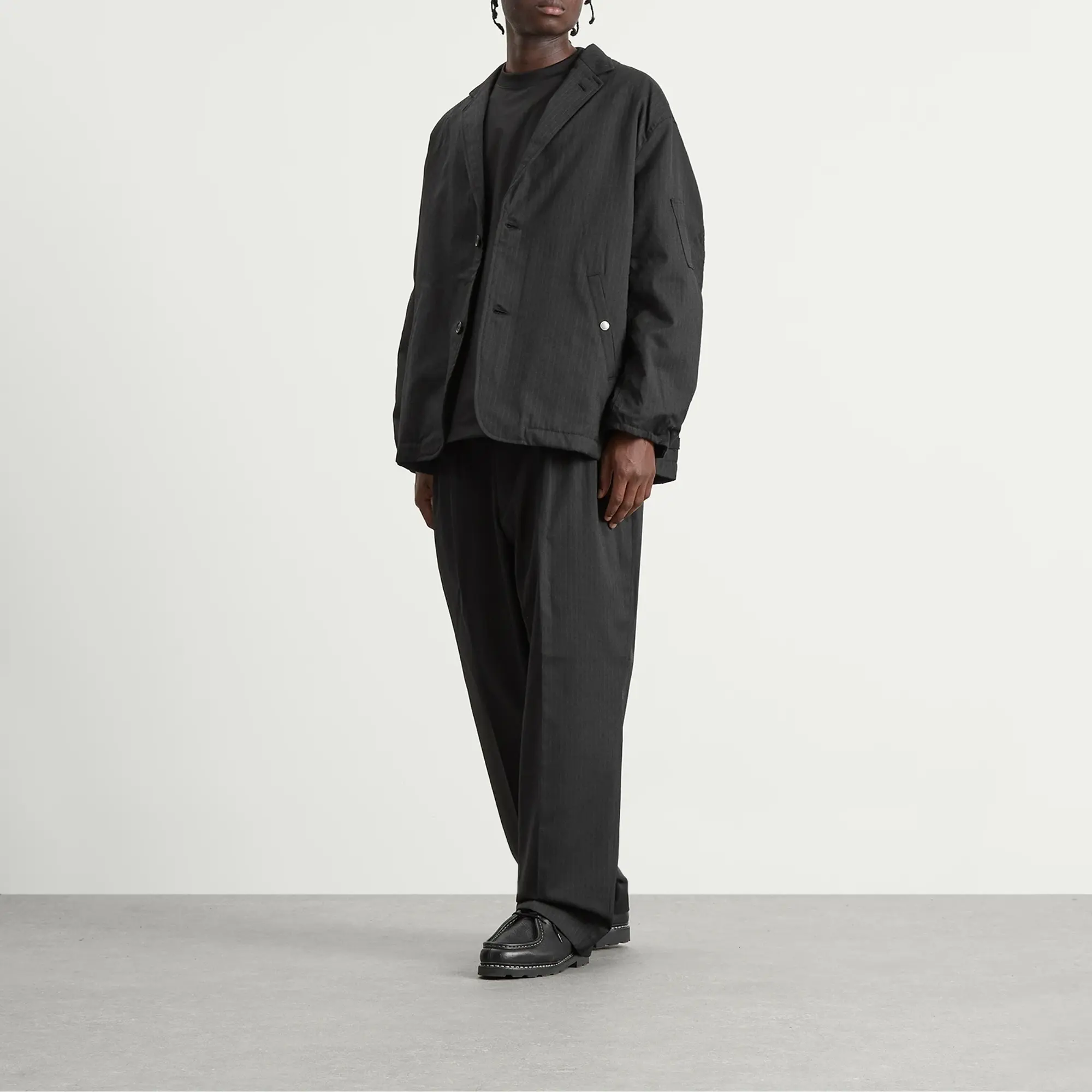 Comme des Garçons Homme Men's Wool Straight Leg Trouser Black