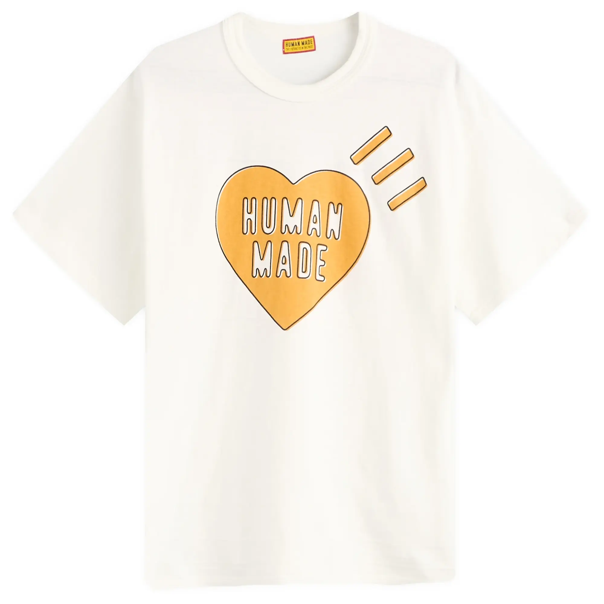 Human Made Men's Yellow Heart T-Shirt White