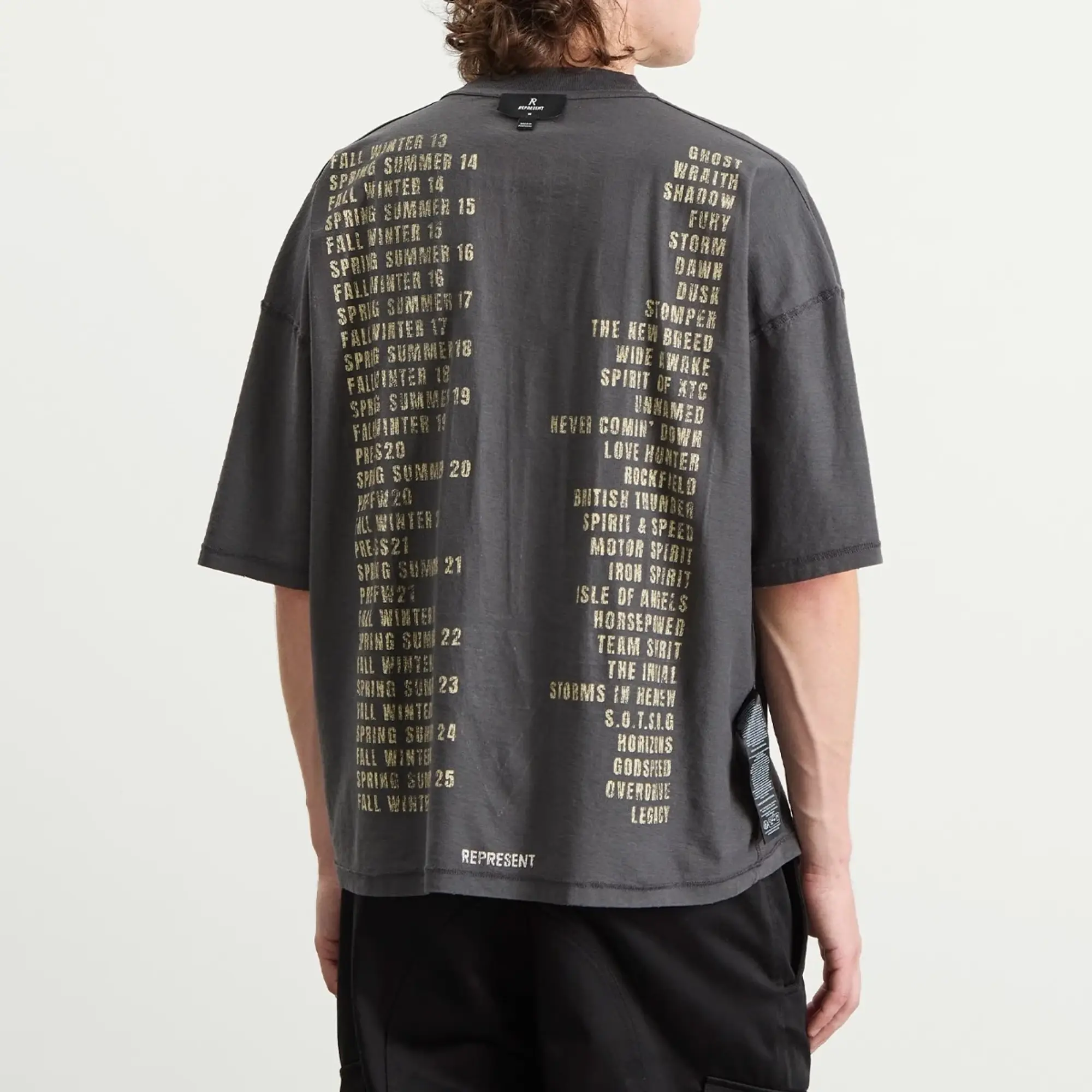 Represent Men's Represent Men's Living Legacy Tour T-Shirt Sun Fade Grey