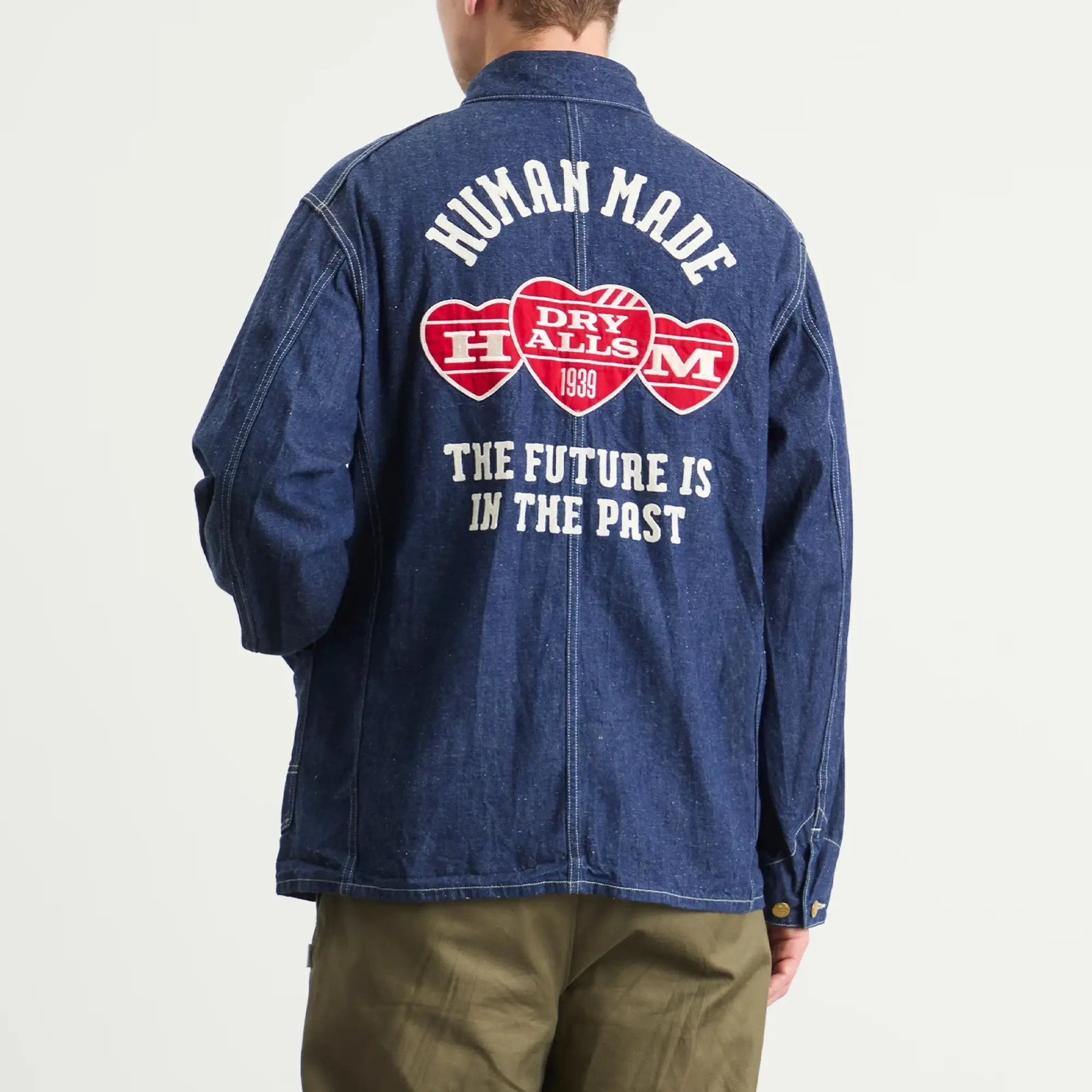 Human Made Men's Denim Coverall Jacket Indigo