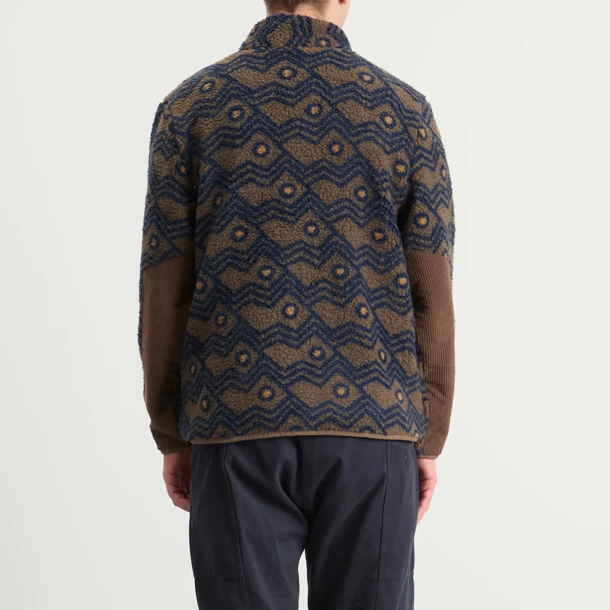 KAVU Men's Wayside Fleece Jacket Walnut Mountain
